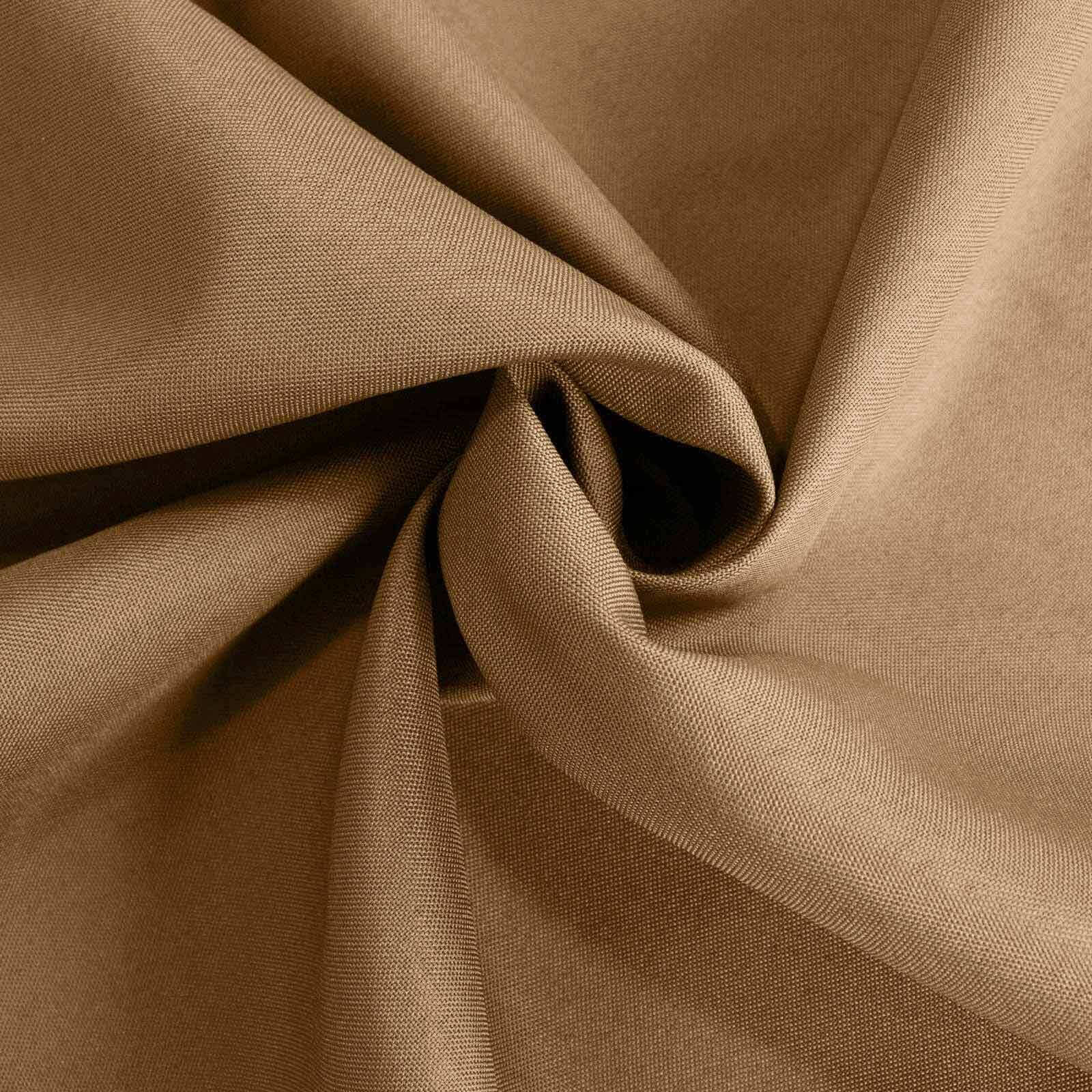 Polyester Rectangle Tablecloth 90"x156" Taupe with Seamless Finish - Image 16