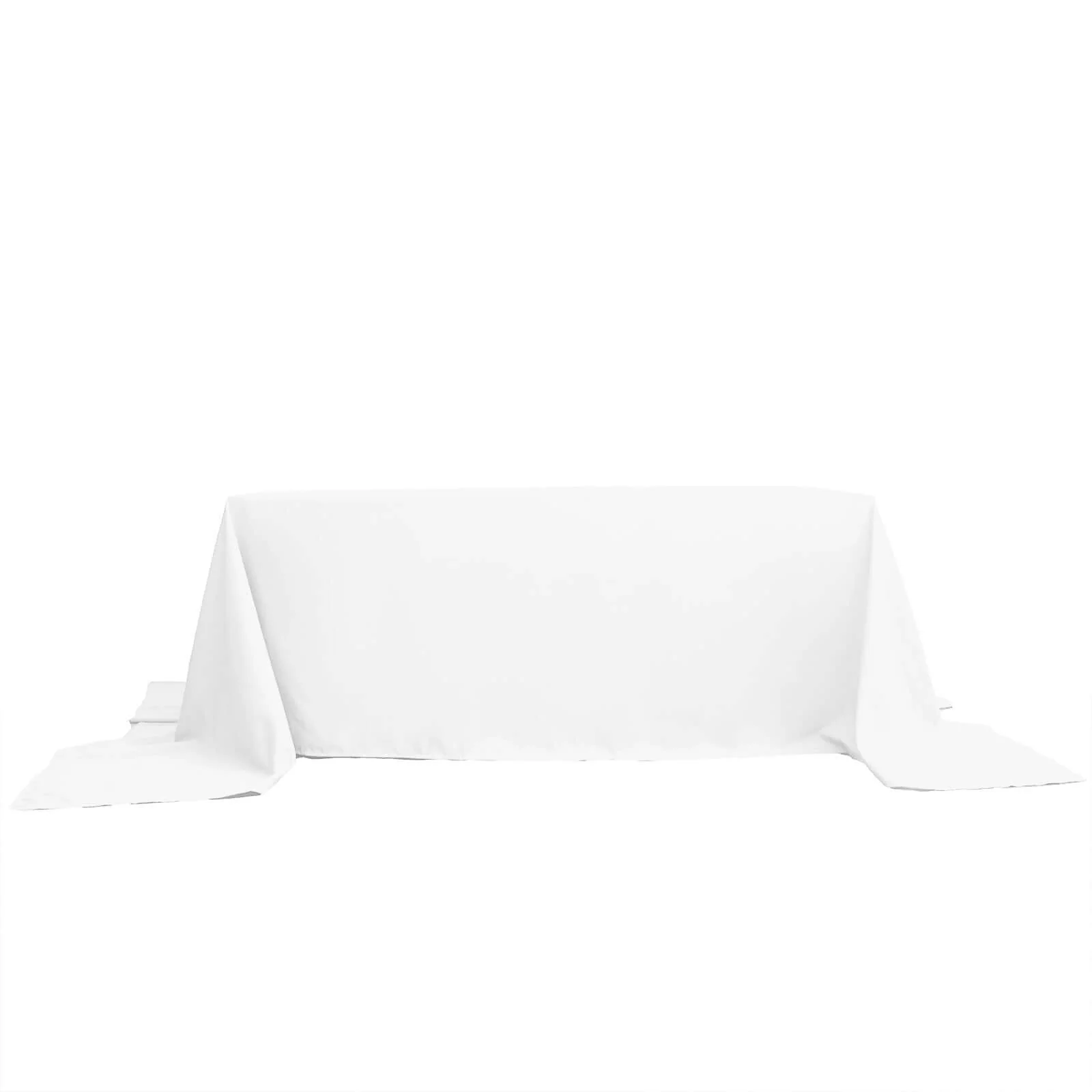 Polyester Rectangle Tablecloth 90"x156" White with Seamless Finish - Refined Style for Grand Events - Image 5