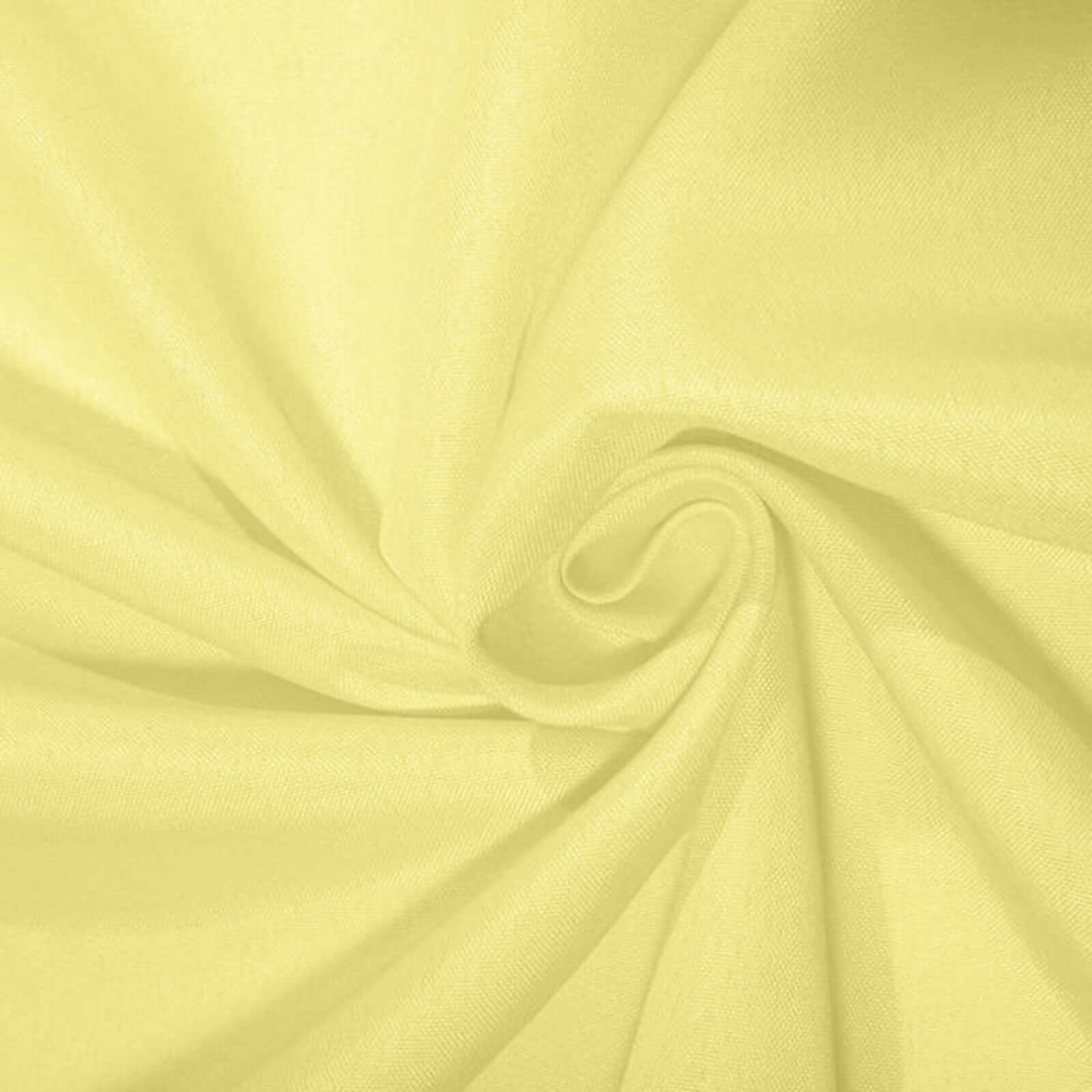 Polyester Rectangle Tablecloth 90"x156" Yellow with Seamless Finish - Image 8