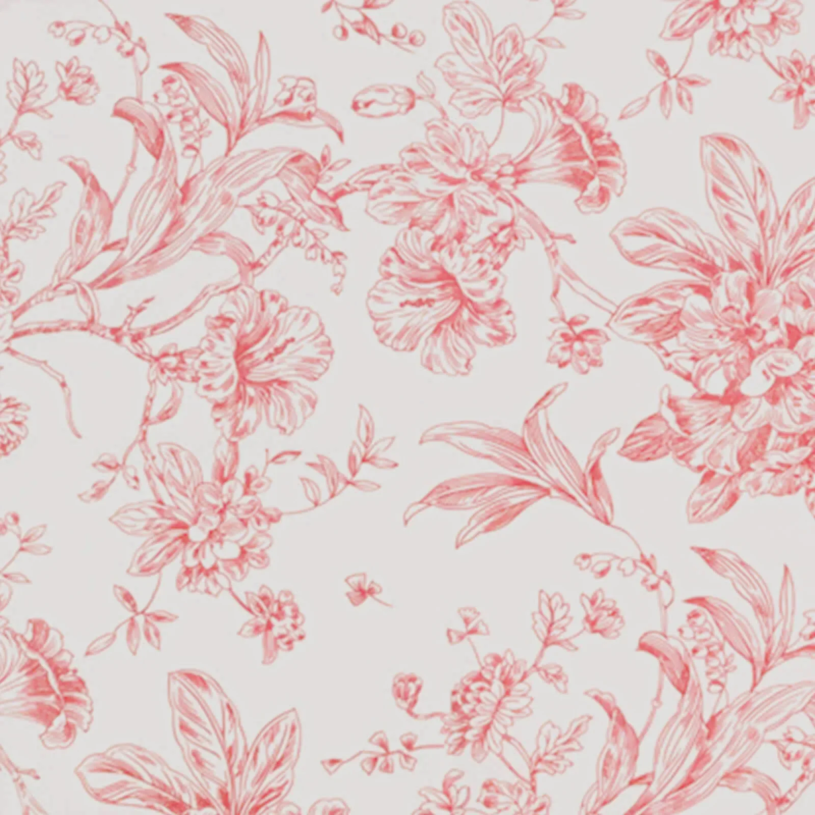 Polyester Rectangular Tablecloth 60"x102" White with Pink French Toile Pattern - Sophisticated Table Cover for Chic Weddings & Events - Image 8