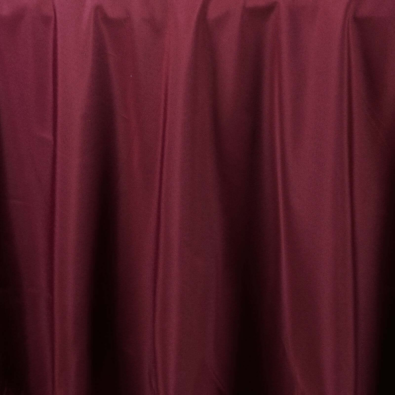 Polyester Round Tablecloth 108" Burgundy - Durable and Stain-Resistant for Easy Maintenance - Image 3