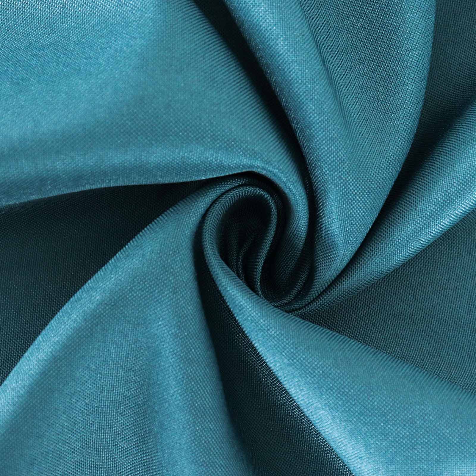 Polyester Round Tablecloth 108" Peacock Teal - Durable and Stain-Resistant for Easy Maintenance - Image 8