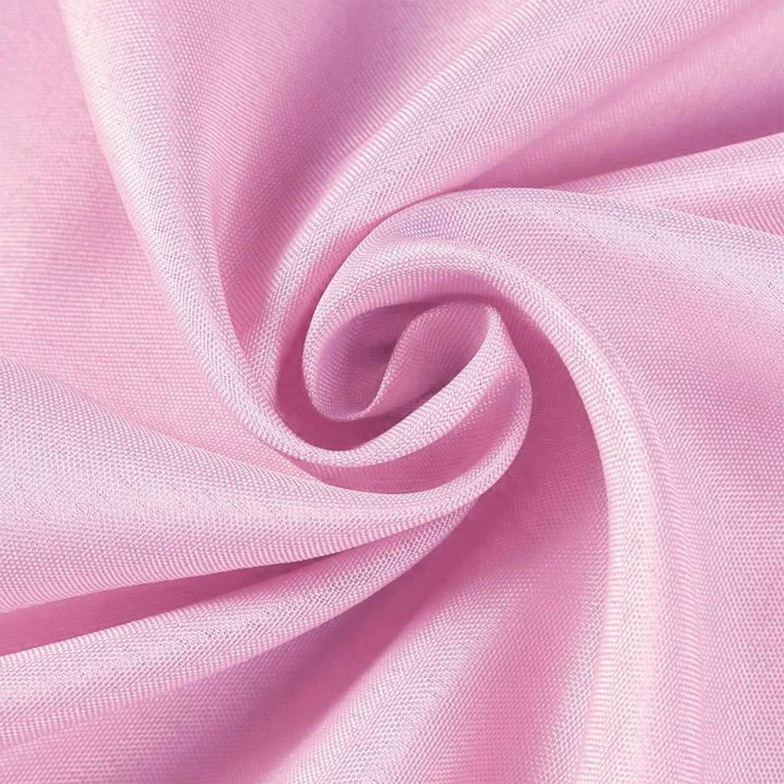 Polyester Round Tablecloth 108" Pink - Durable and Stain-Resistant for Easy Maintenance - Image 7