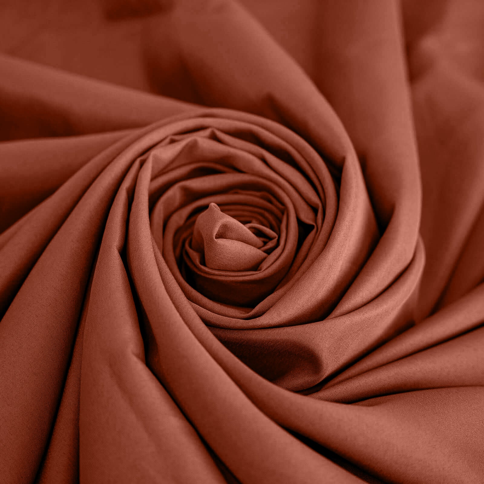 Polyester Round Tablecloth 108" Terracotta (Rust) - Durable and Stain-Resistant for Easy Maintenance - Image 8