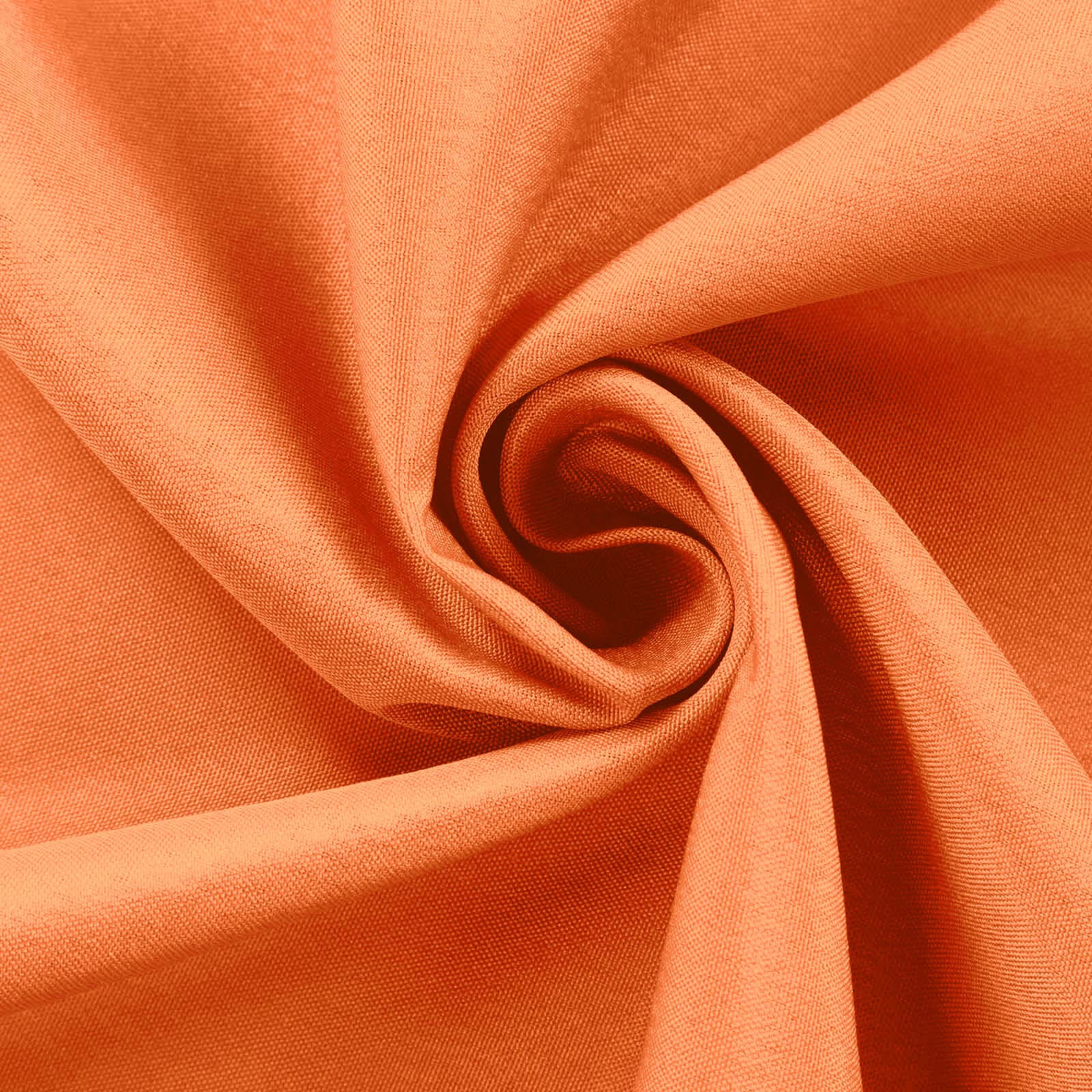 Polyester Round Tablecloth 120" Orange - Durable & Seamless Table Cover - Image 7