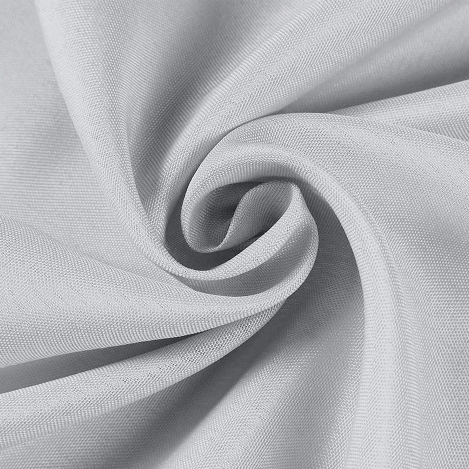 Polyester Round Tablecloth 120" Silver - Durable & Seamless Table Cover - Image 8