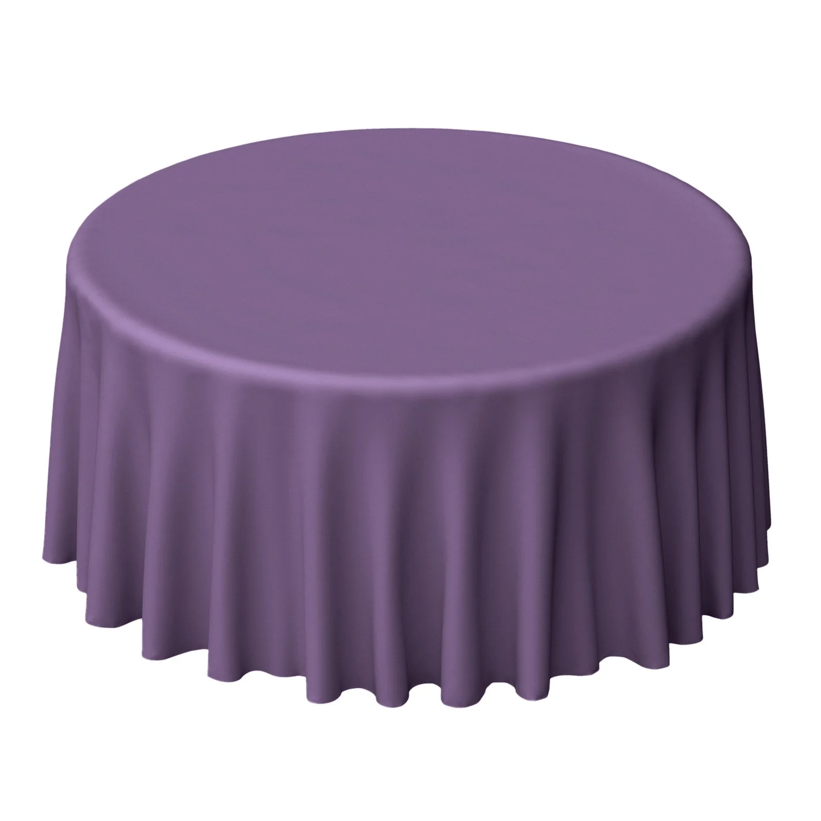 Polyester Round Tablecloth 120" Violet Amethyst - Durable & Seamless Table Cover - Image 2