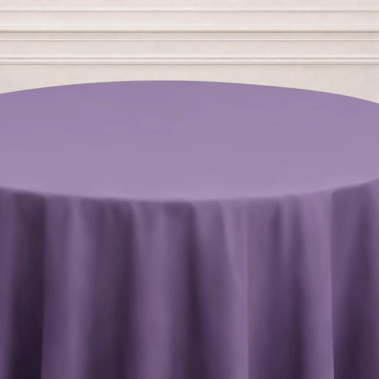 Polyester Round Tablecloth 120" Violet Amethyst - Durable & Seamless Table Cover - Image 6