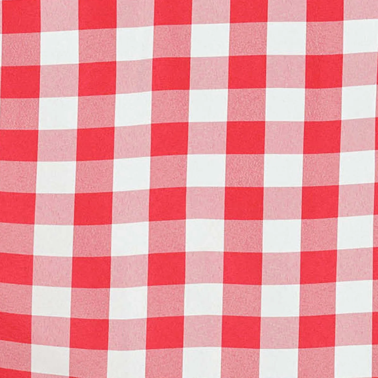 Polyester Round Tablecloth 120" White/Red Checkered Buffalo Plaid Design - Seamless Rustic Decor for Events - Image 7