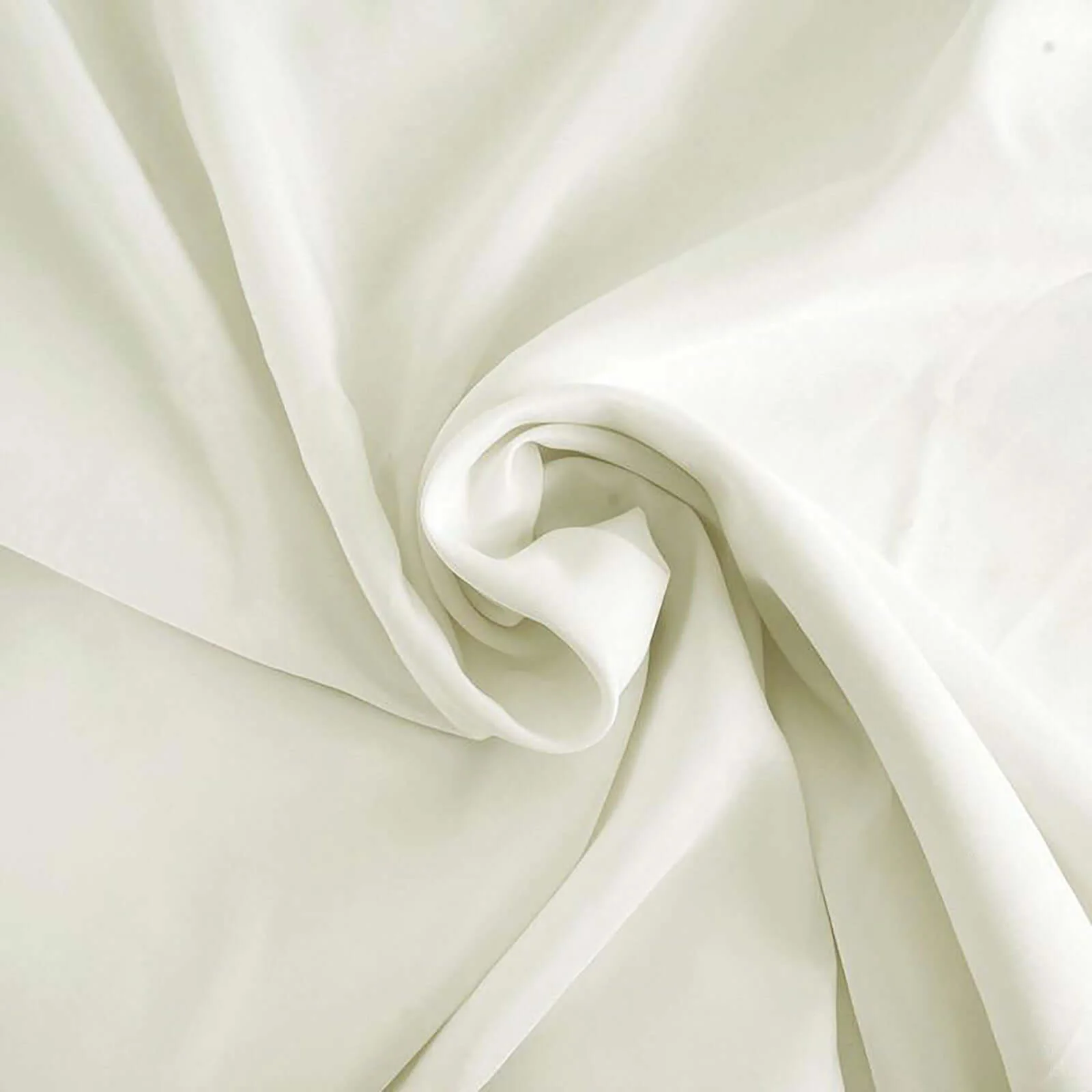 Polyester Round Tablecloth 132" Ivory - Seamless Finish Table Cover - Image 8