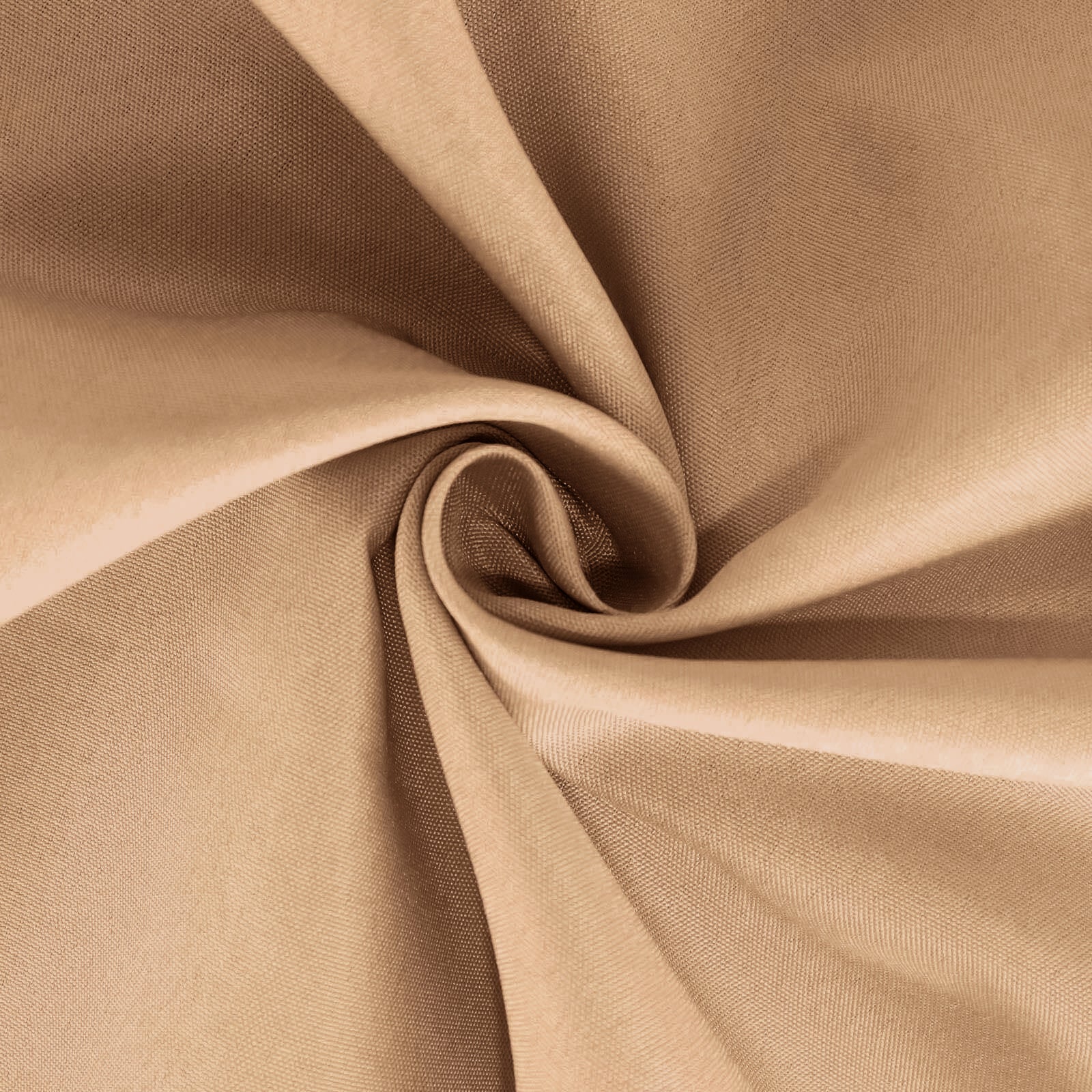 Polyester Round Tablecloth 132" Nude - Seamless Finish Table Cover - Image 8