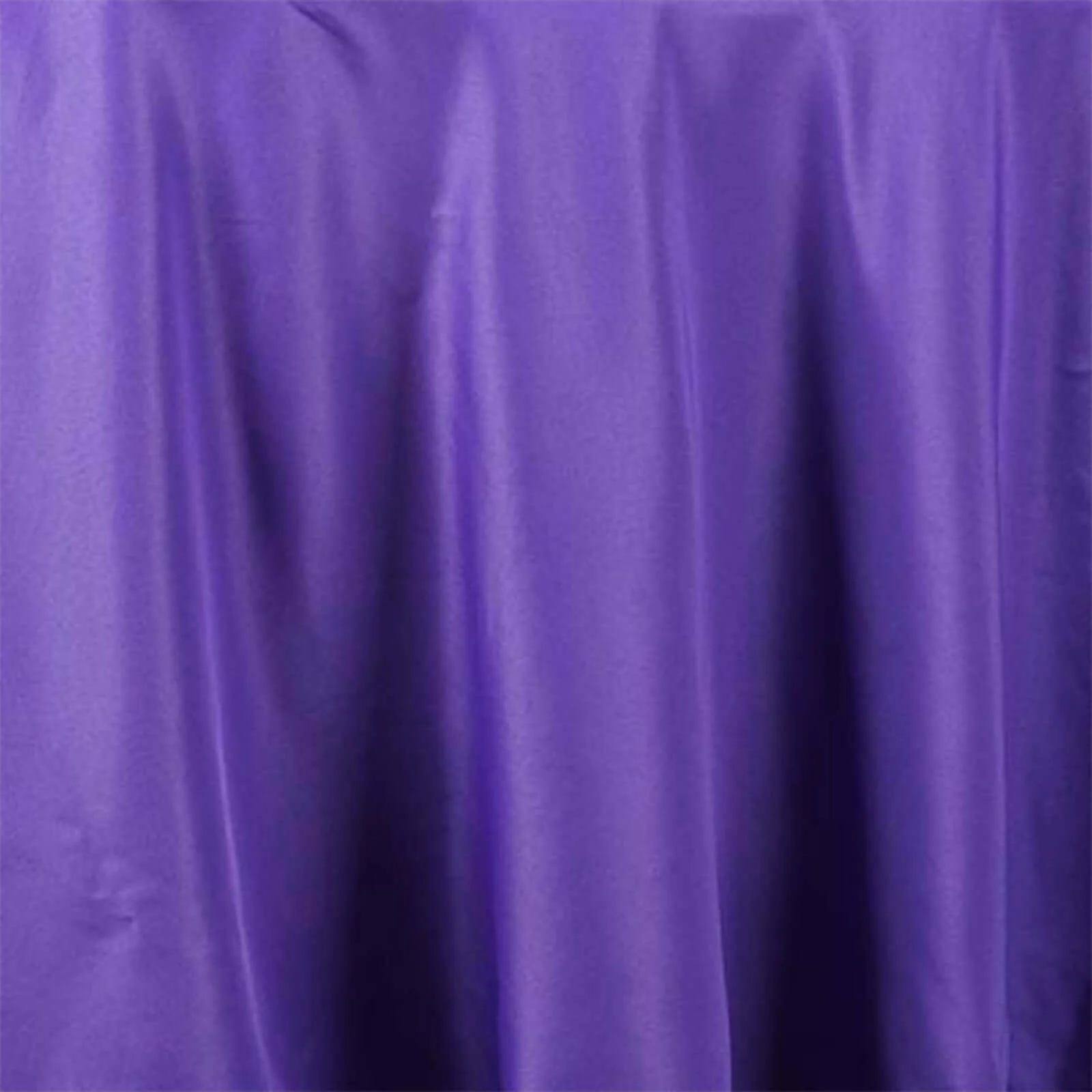 Polyester Round Tablecloth 132" Purple - Seamless Finish Table Cover - Image 2