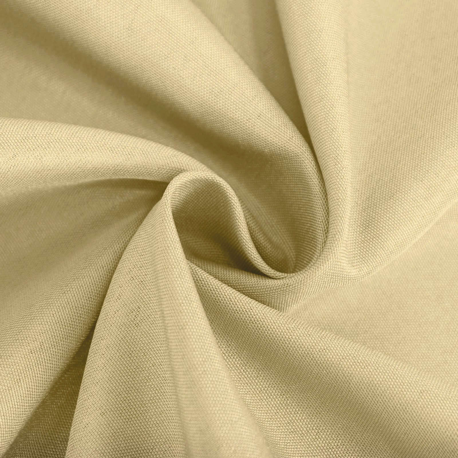 Polyester Round Tablecloth 70" Champagne - Linen Texture Table Cover - Image 8