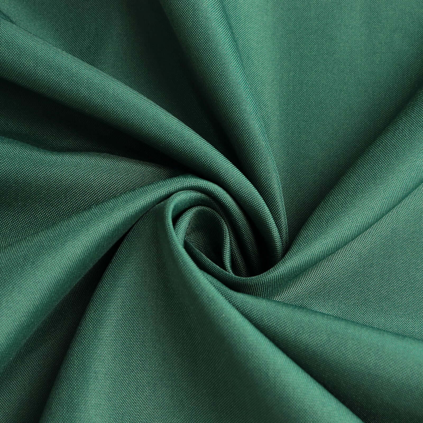 Polyester Round Tablecloth 90" Hunter Emerald Green - Reusable & Durable Table Cover - Image 7