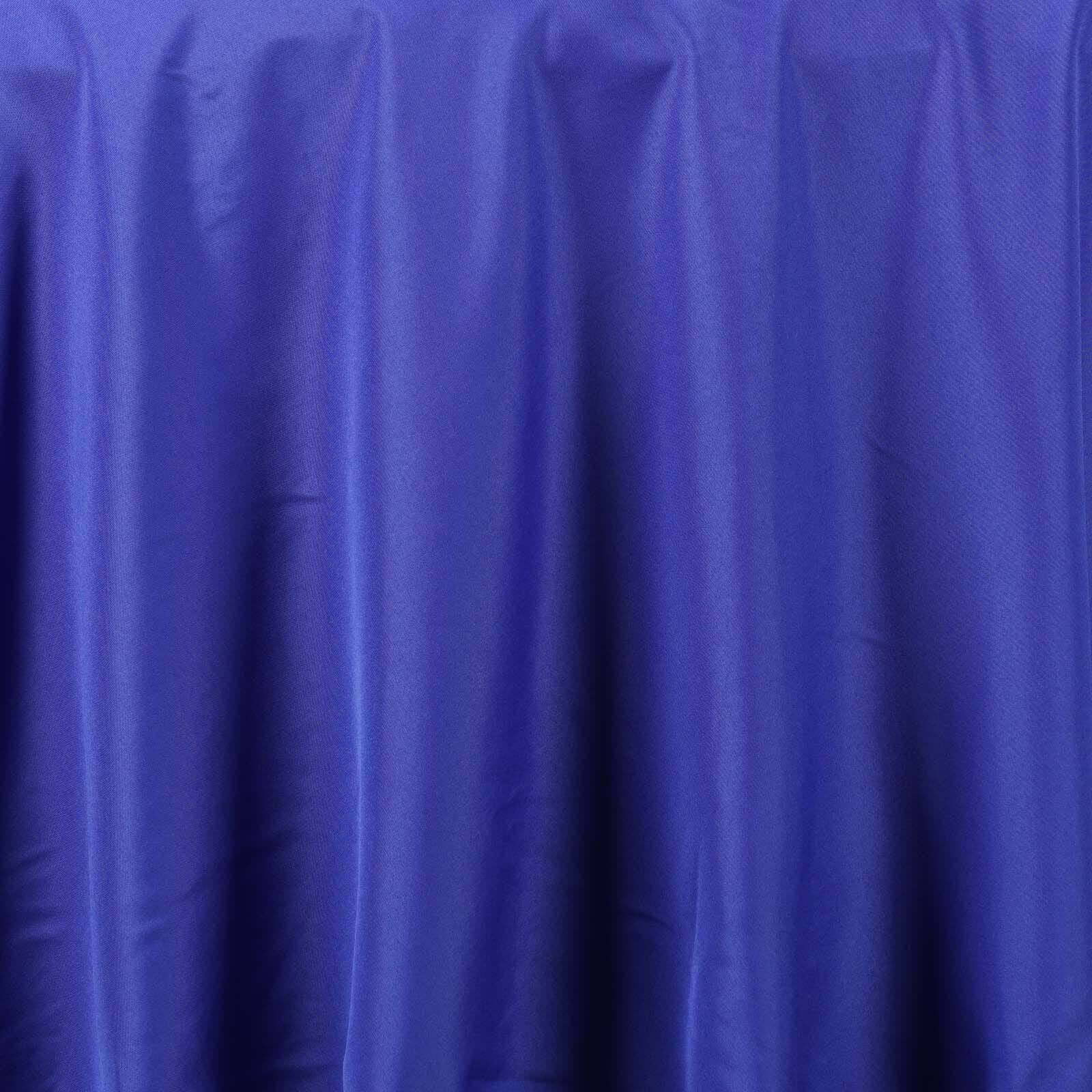 Polyester Round Tablecloth 90" Royal Blue - Reusable & Durable Table Cover - Image 6
