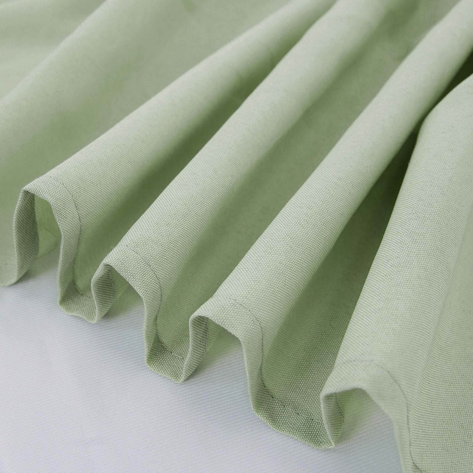 Polyester Round Tablecloth 90" Sage Green - Reusable & Durable Table Cover - Image 7