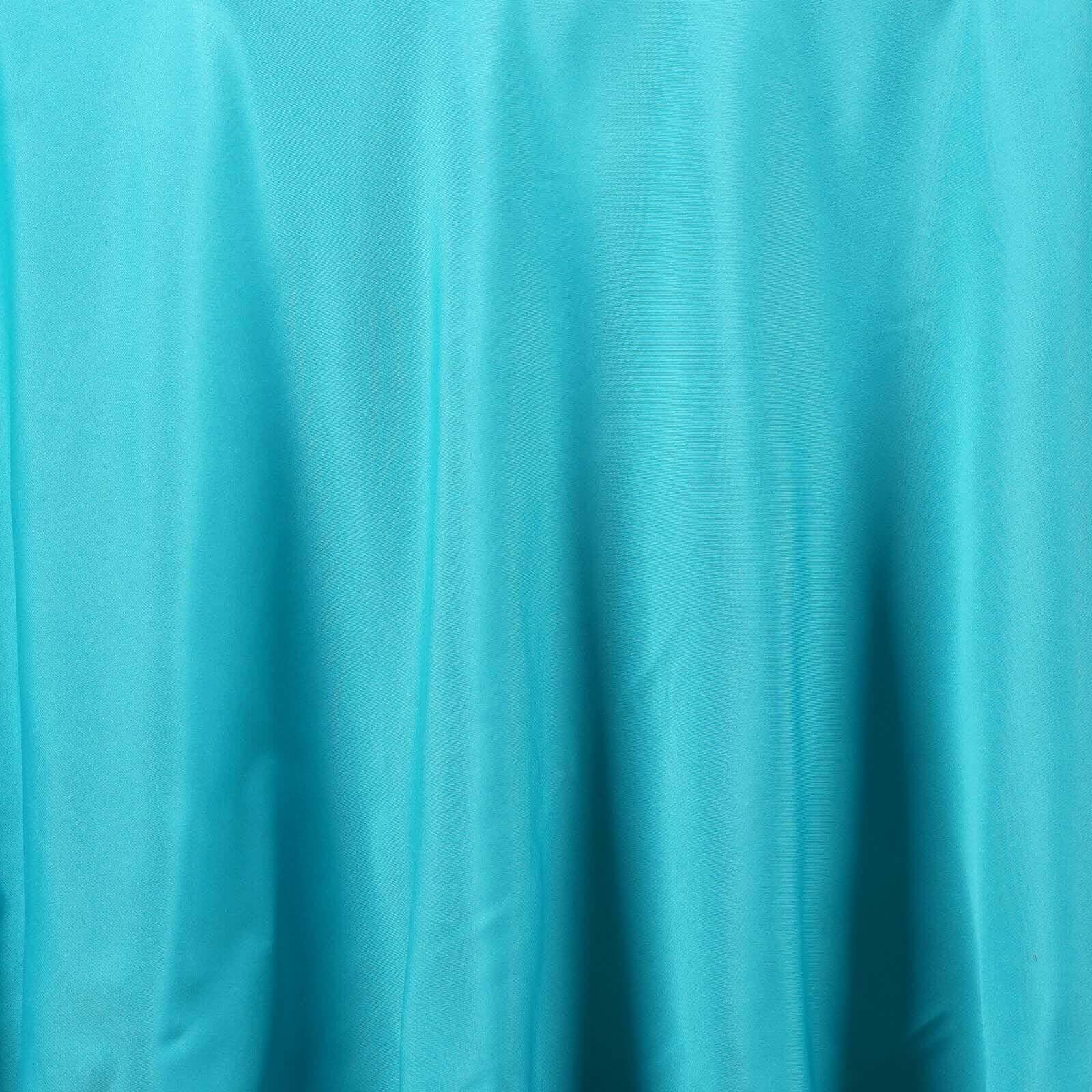Polyester Round Tablecloth 90" Turquoise - Reusable & Durable Table Cover - Image 7