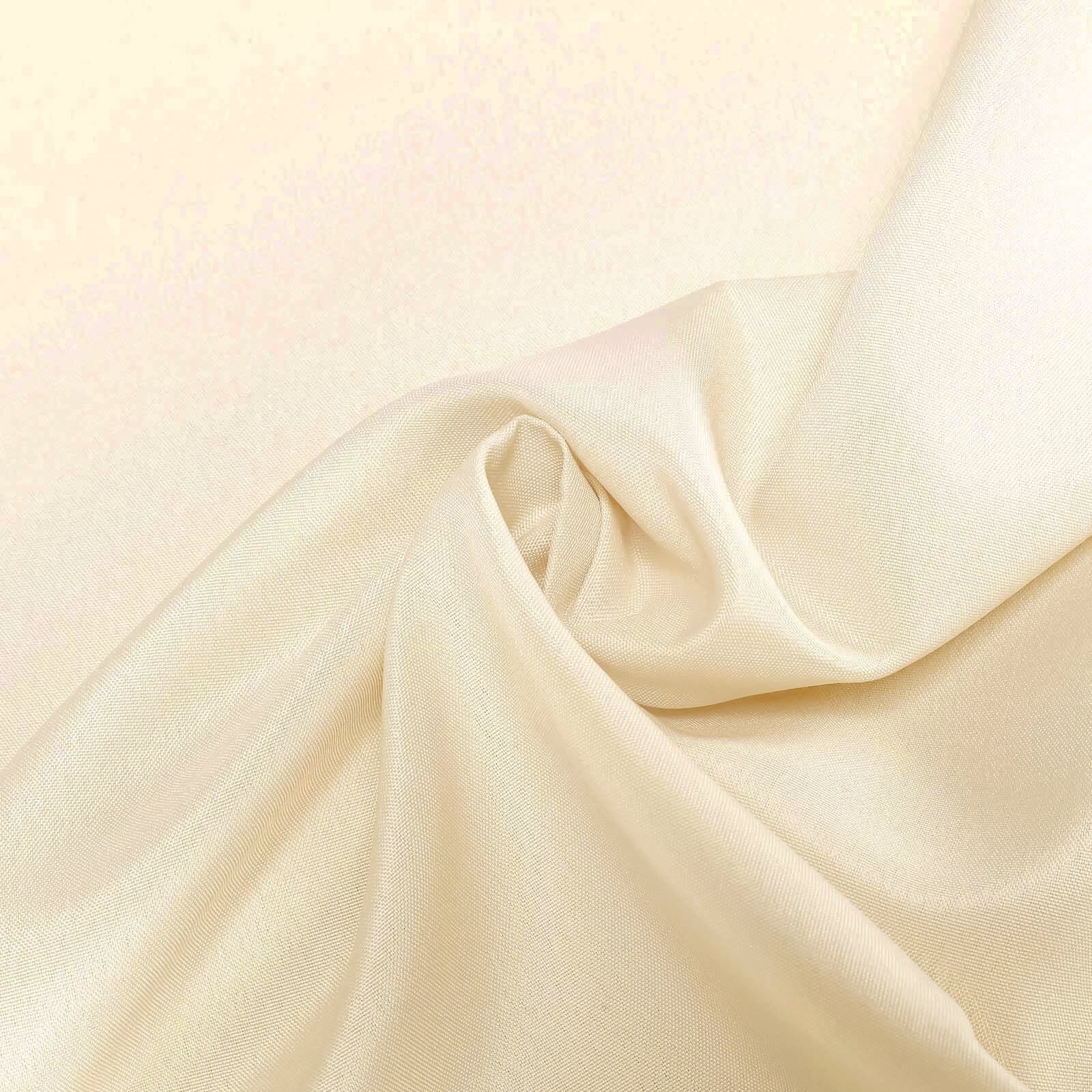 Polyester Square Table Overlay 54"x54" Beige - Wrinkle-Resistant Table Topper - Image 8