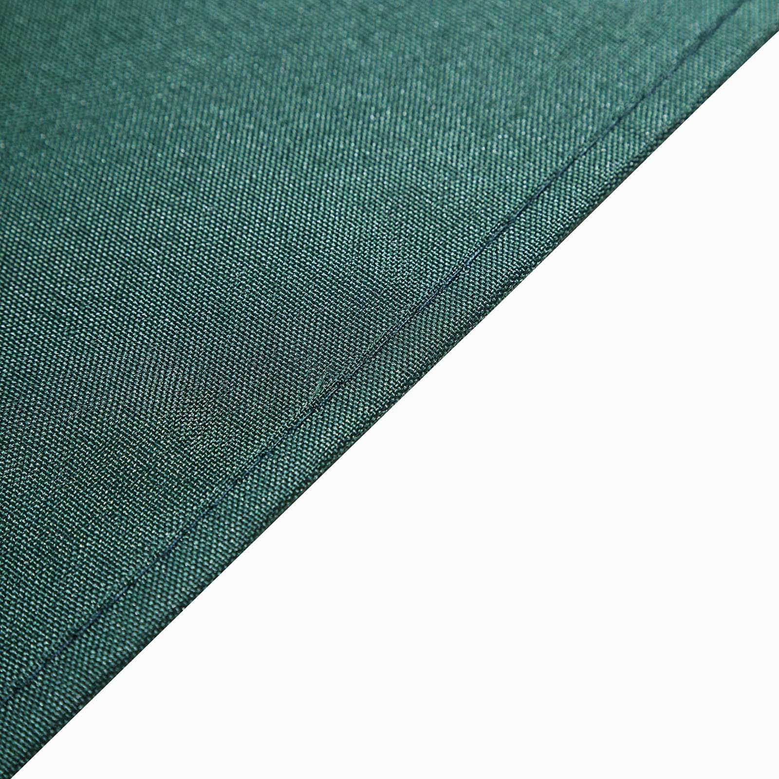 Polyester Square Table Overlay 54"x54" Hunter Emerald Green - Wrinkle-Resistant Table Topper - Image 8