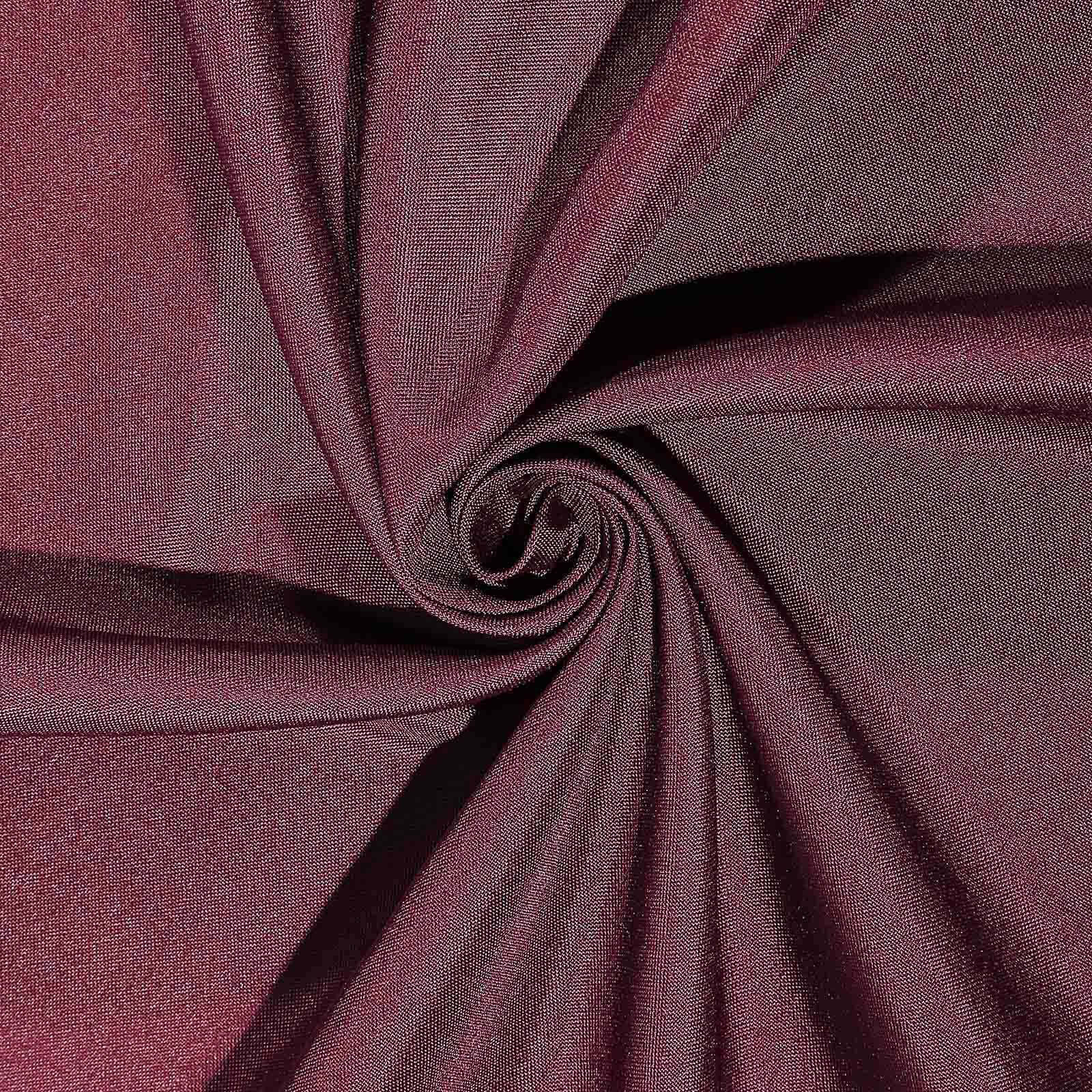 Polyester Square Table Overlay 70"x70" Burgundy - Wrinkle-Resistant Table Topper - Image 5