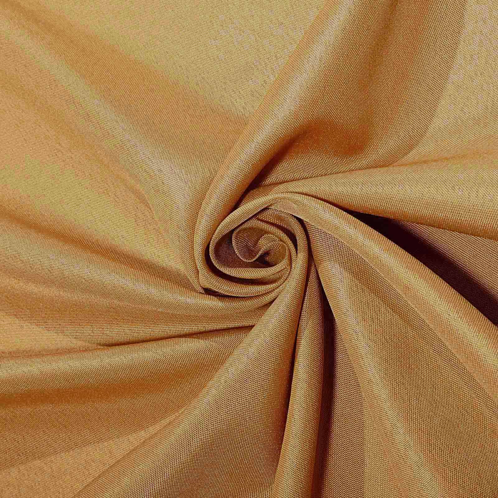 Polyester Square Table Overlay 70"x70" Gold - Wrinkle-Resistant Table Topper for Weddings & Events - Image 8