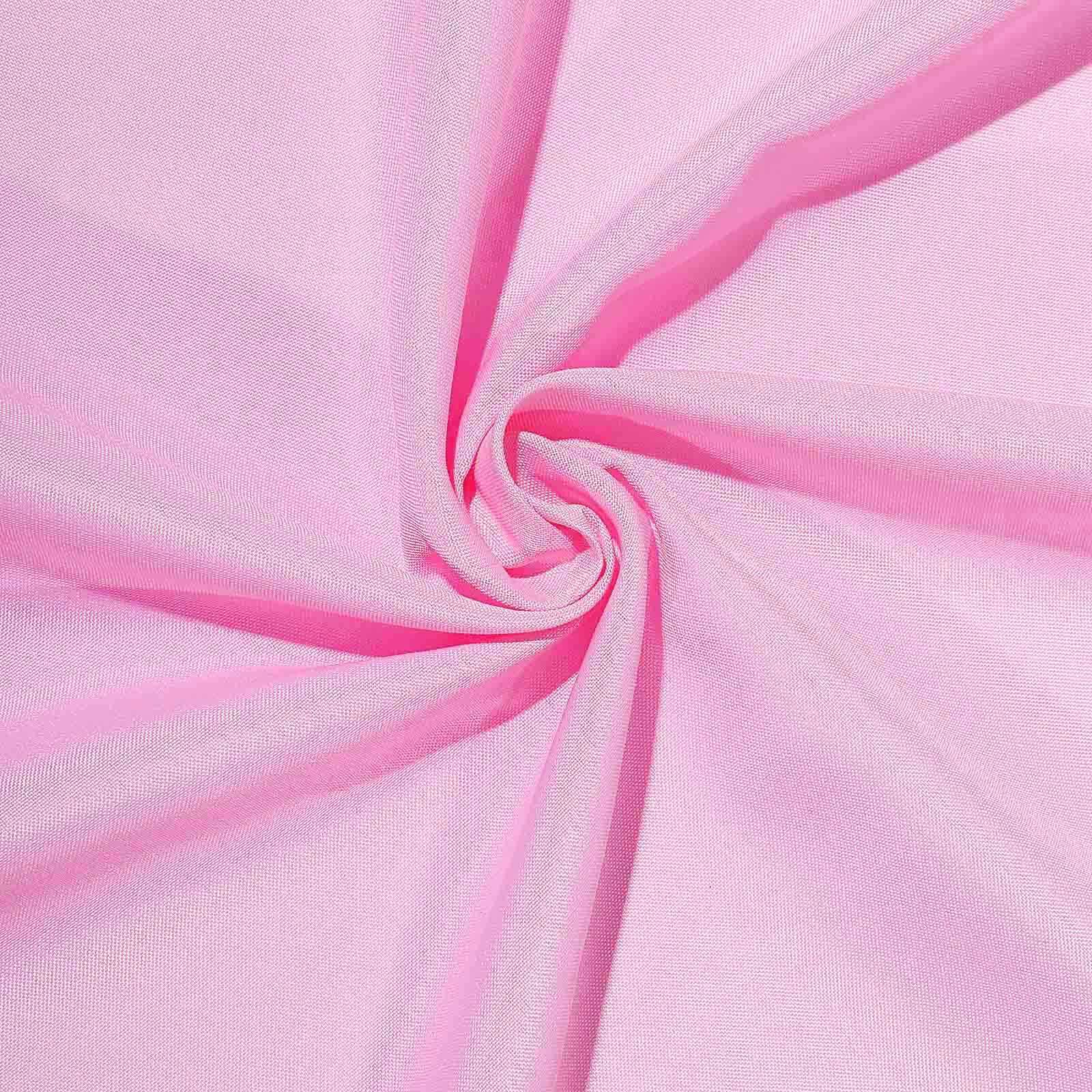 Polyester Square Table Overlay 70"x70" Pink - Wrinkle-Resistant Table Topper - Image 8