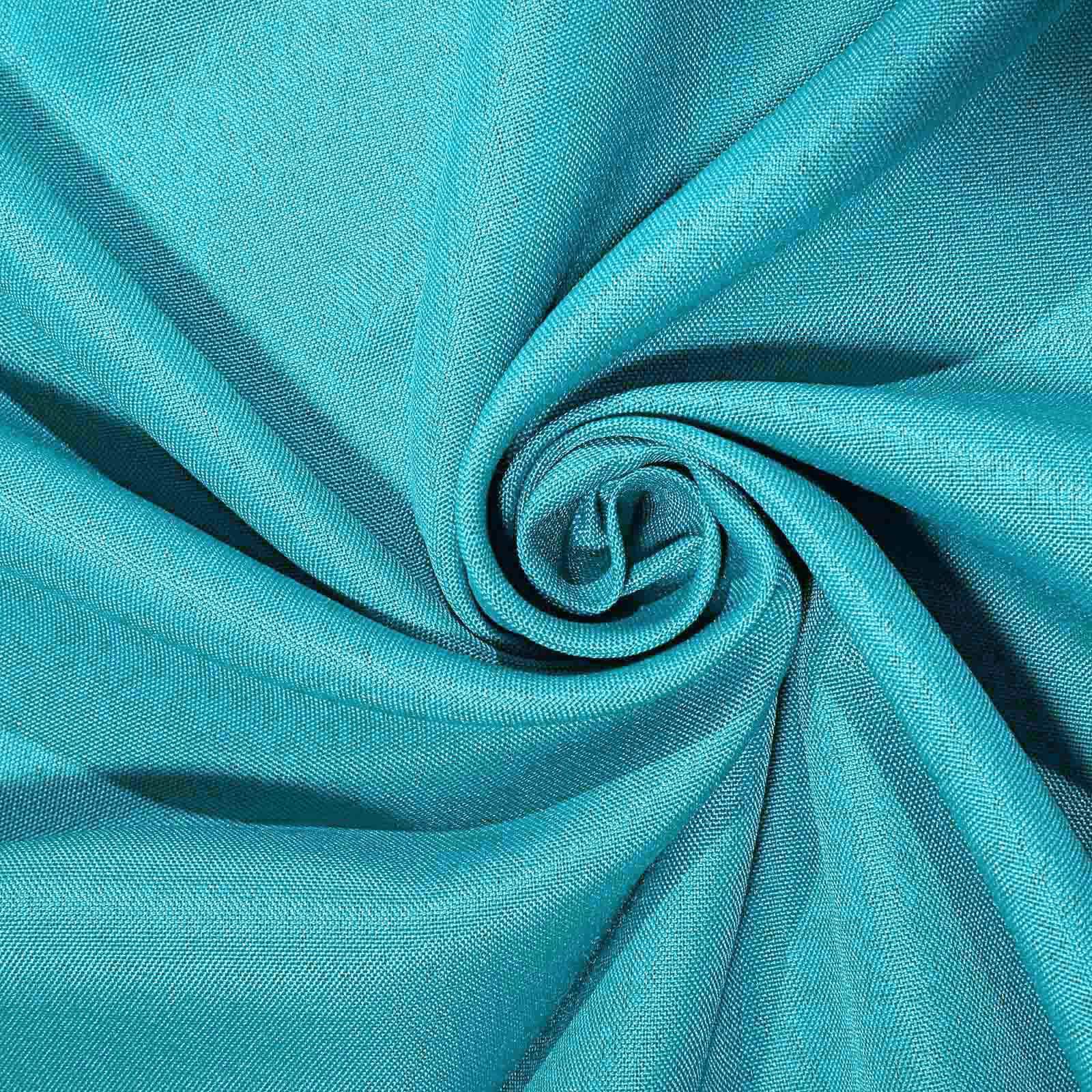 Polyester Square Table Overlay 70"x70" Turquoise - Wrinkle-Resistant Table Topper - Image 6