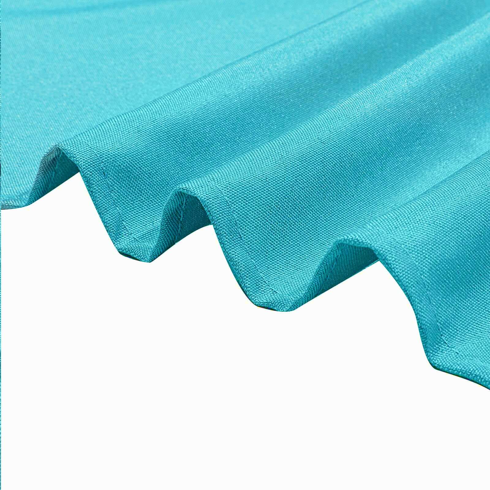 Polyester Square Table Overlay 70"x70" Turquoise - Wrinkle-Resistant Table Topper - Image 8