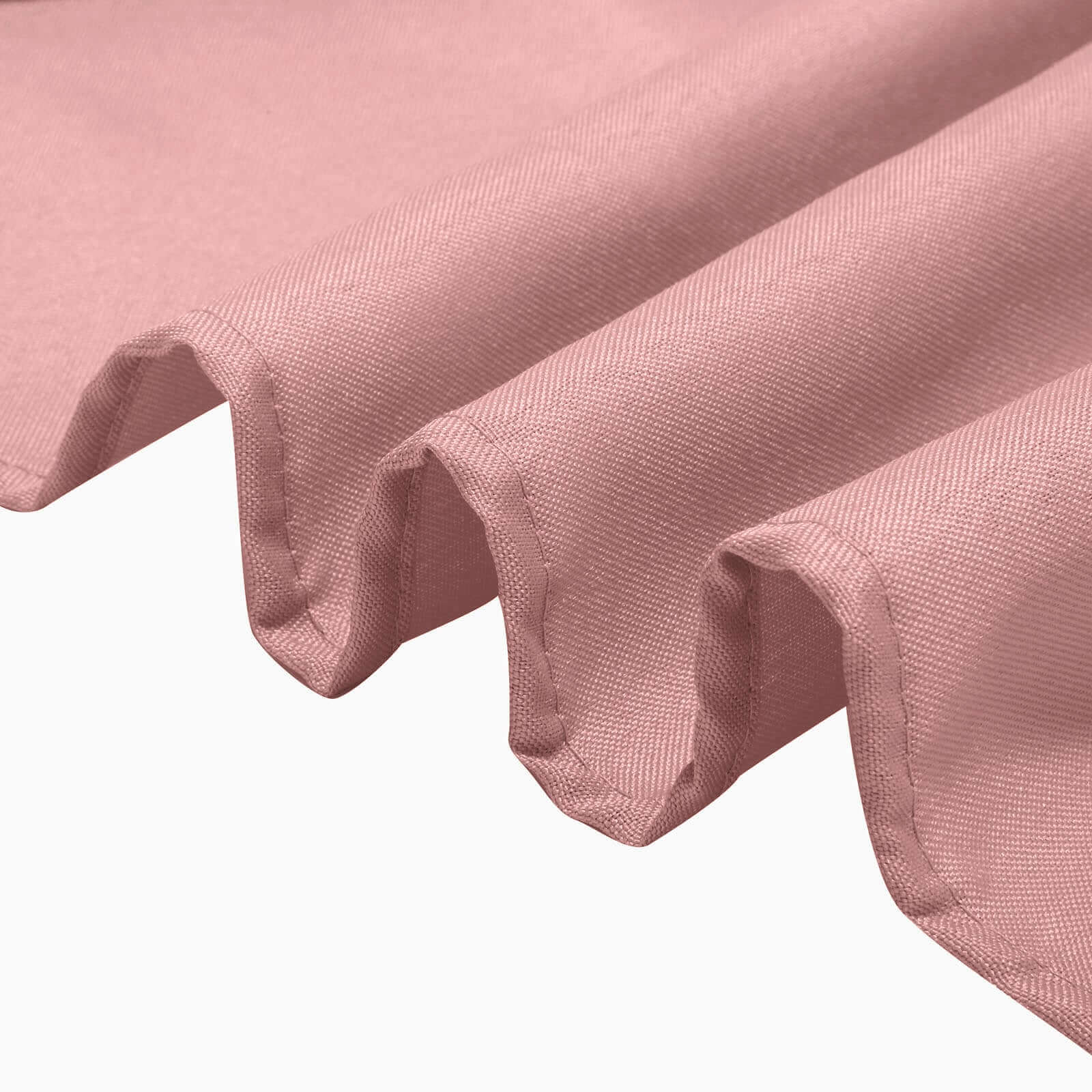 Polyester Square Table Overlay 90"x90" Dusty Rose - Wrinkle-Resistant & Durable Table Topper - Image 5