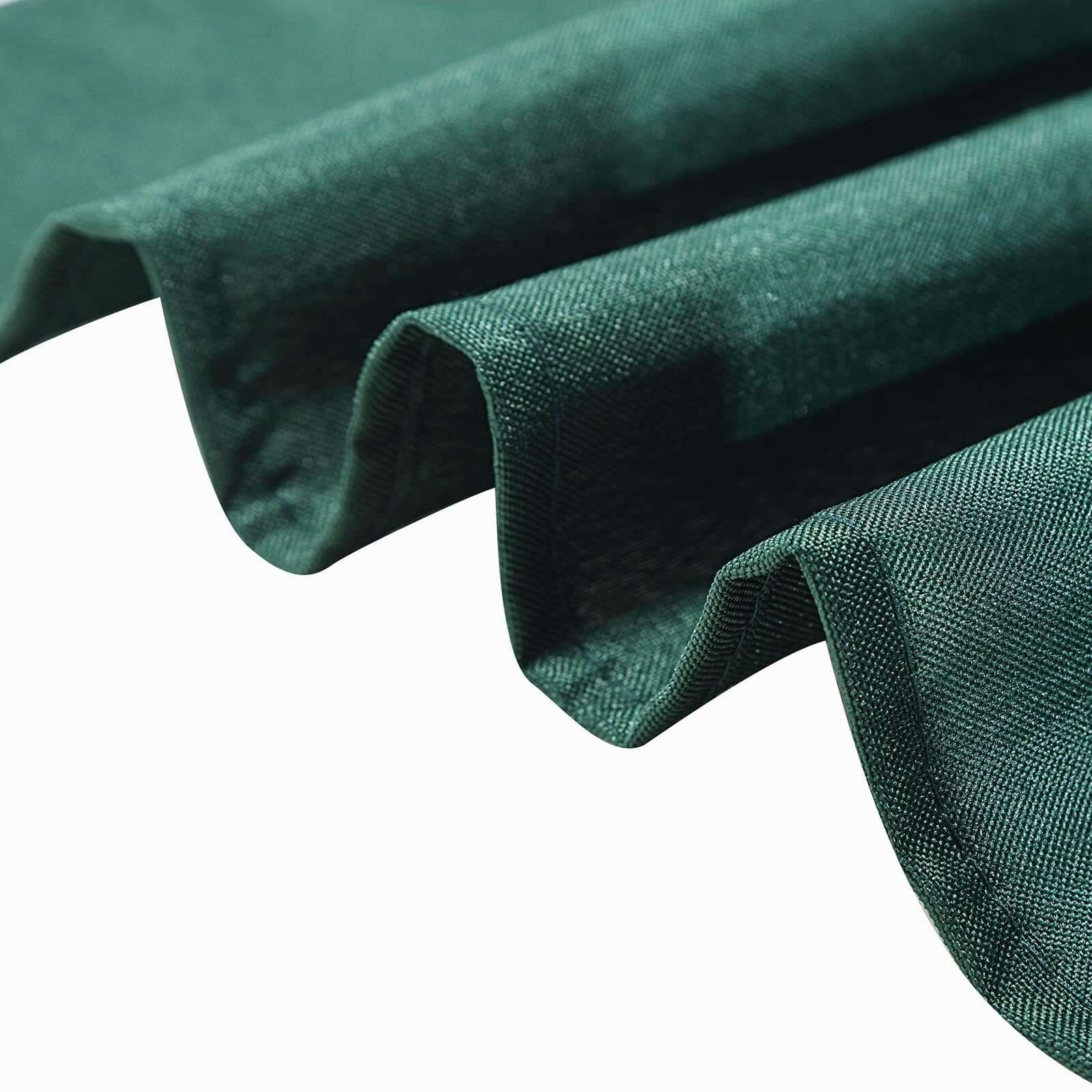 Polyester Square Table Overlay 90"x90" Hunter Emerald Green - Wrinkle-Resistant & Durable Table Topper - Image 5