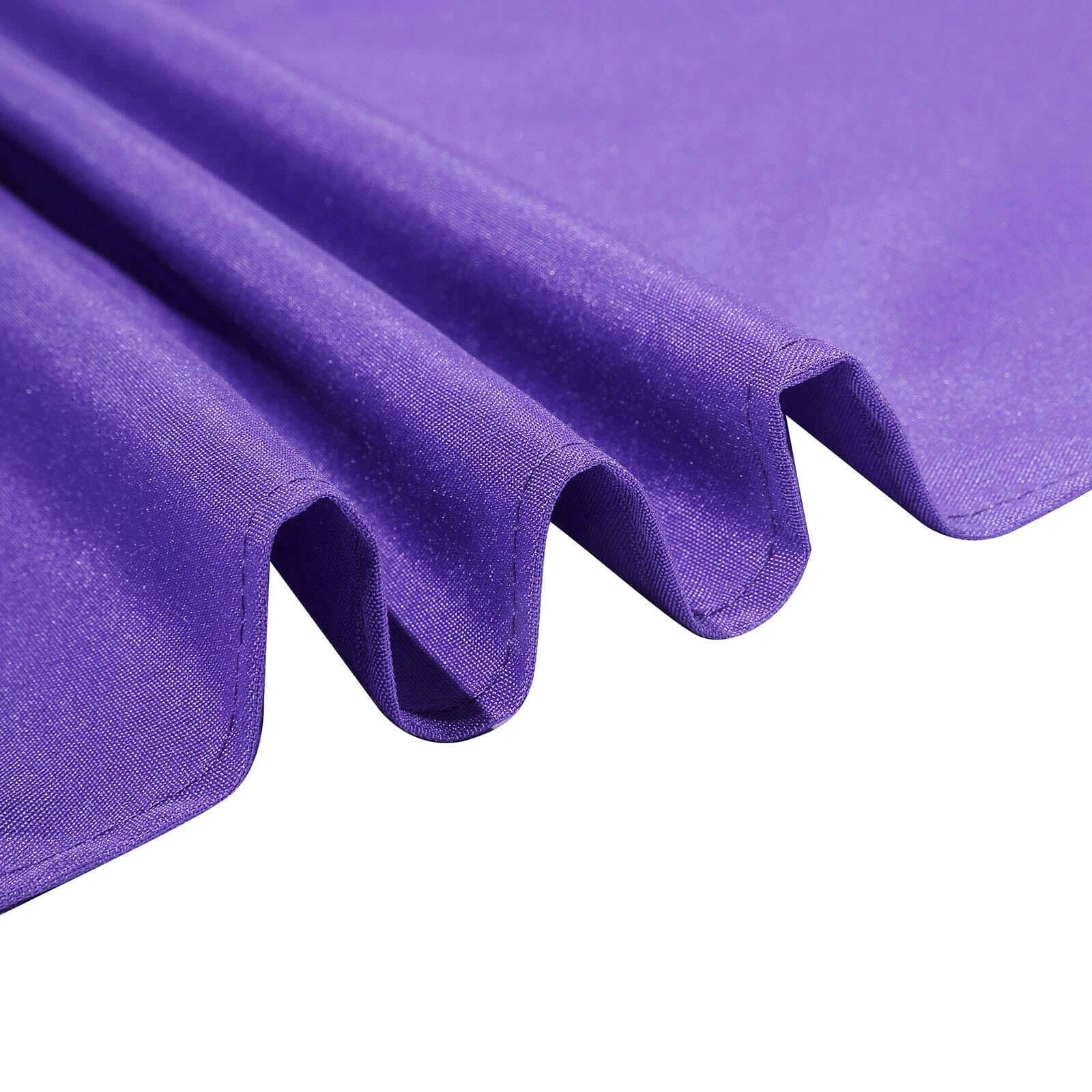 Polyester Square Table Overlay 90"x90" Purple - Wrinkle-Resistant & Durable Table Topper - Image 6