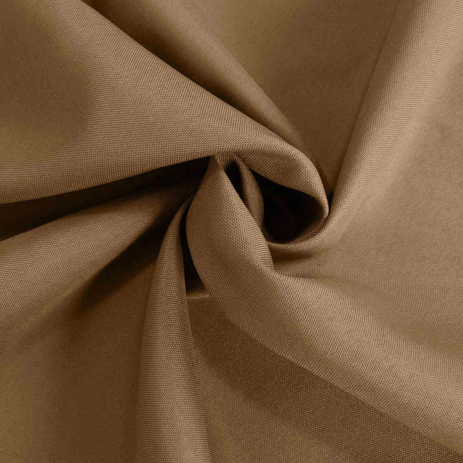 Polyester Square Table Overlay 90"x90" Taupe - Wrinkle-Resistant & Durable Table Topper - Image 9