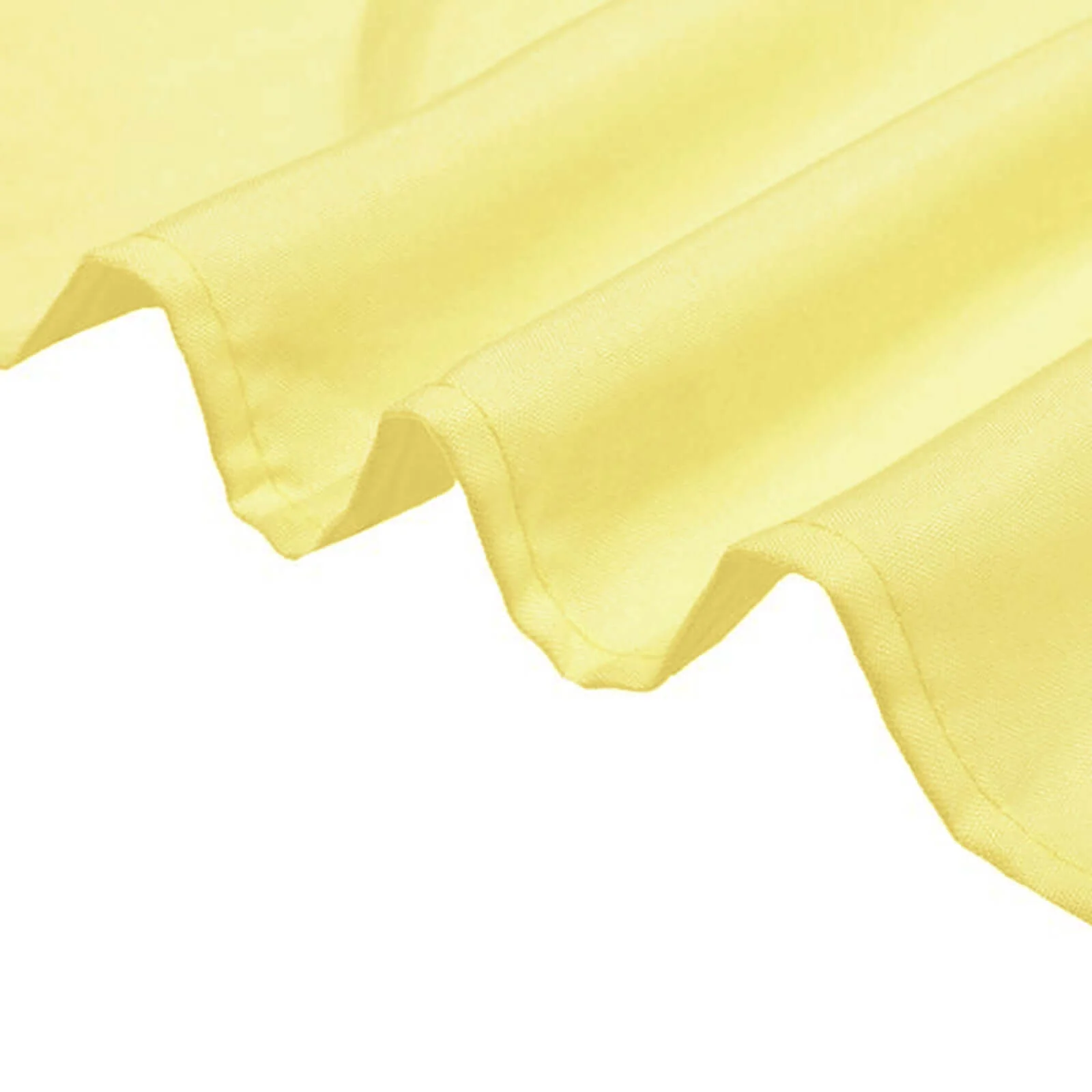 Polyester Square Table Overlay 90"x90" Yellow - Wrinkle-Resistant & Durable Table Topper - Image 6