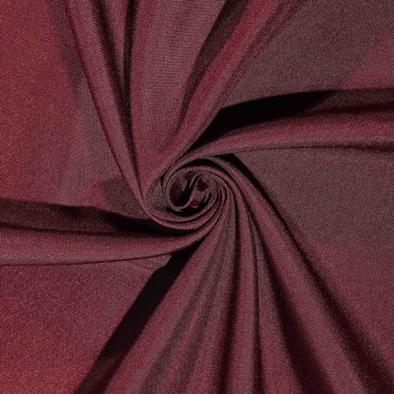 Polyester Square Tablecloth 54"x54" Burgundy - Wrinkle-Resistant Table Cover - Image 8