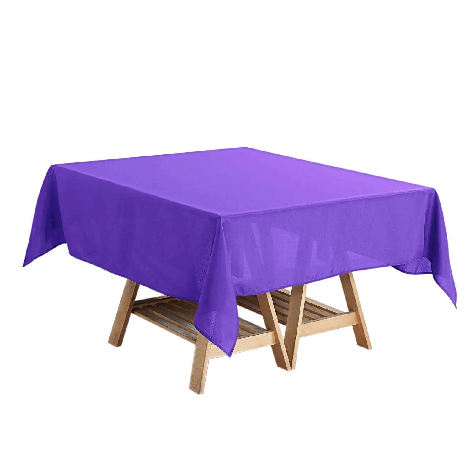 Polyester Square Tablecloth 54"x54" Purple - Wrinkle-Resistant Table Cover - Image 6