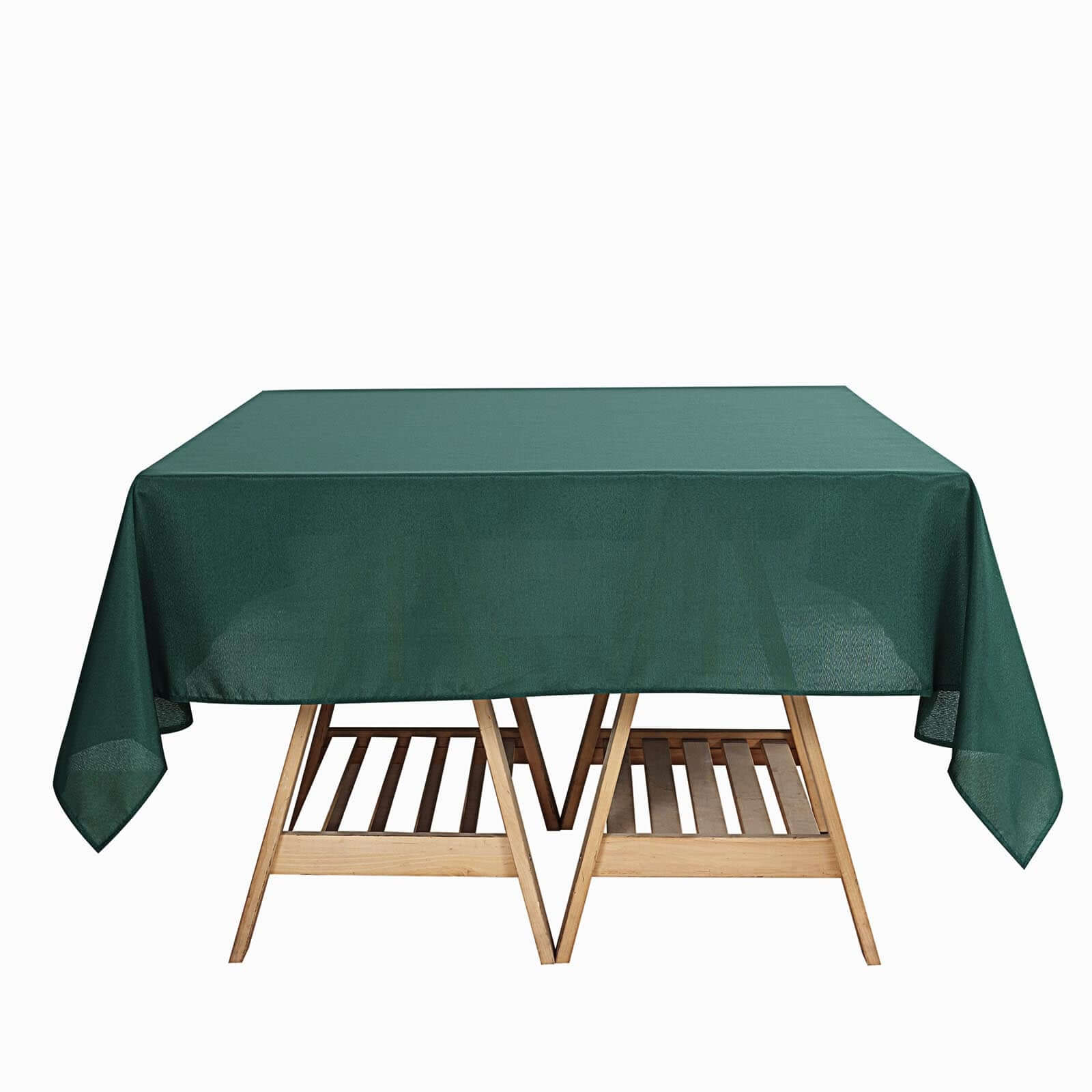 Polyester Square Tablecloth 70"x70" Hunter Emerald Green - Wrinkle-Resistant Table Cover - Image 6