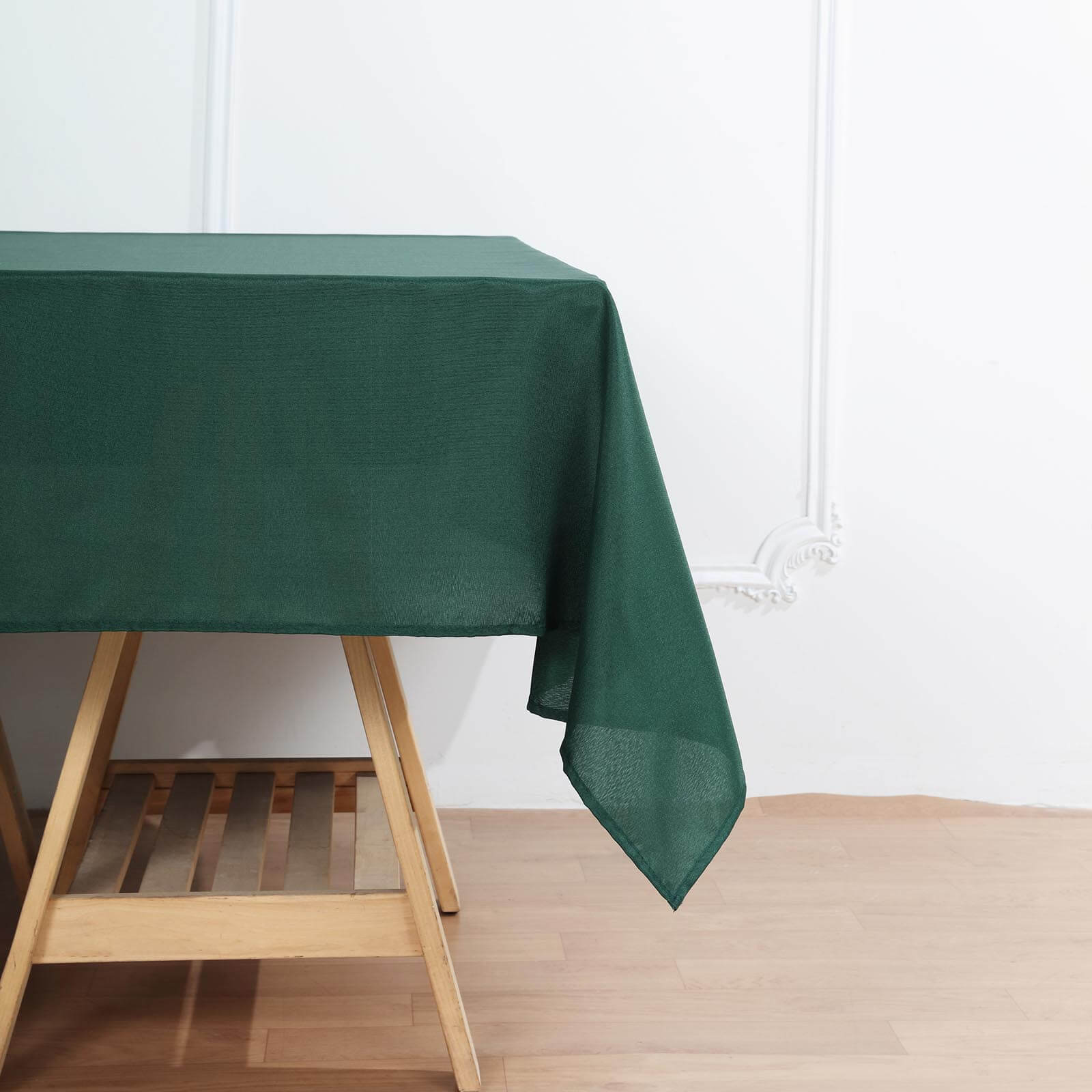 Polyester Square Tablecloth 70"x70" Hunter Emerald Green - Wrinkle-Resistant Table Cover - Image 7