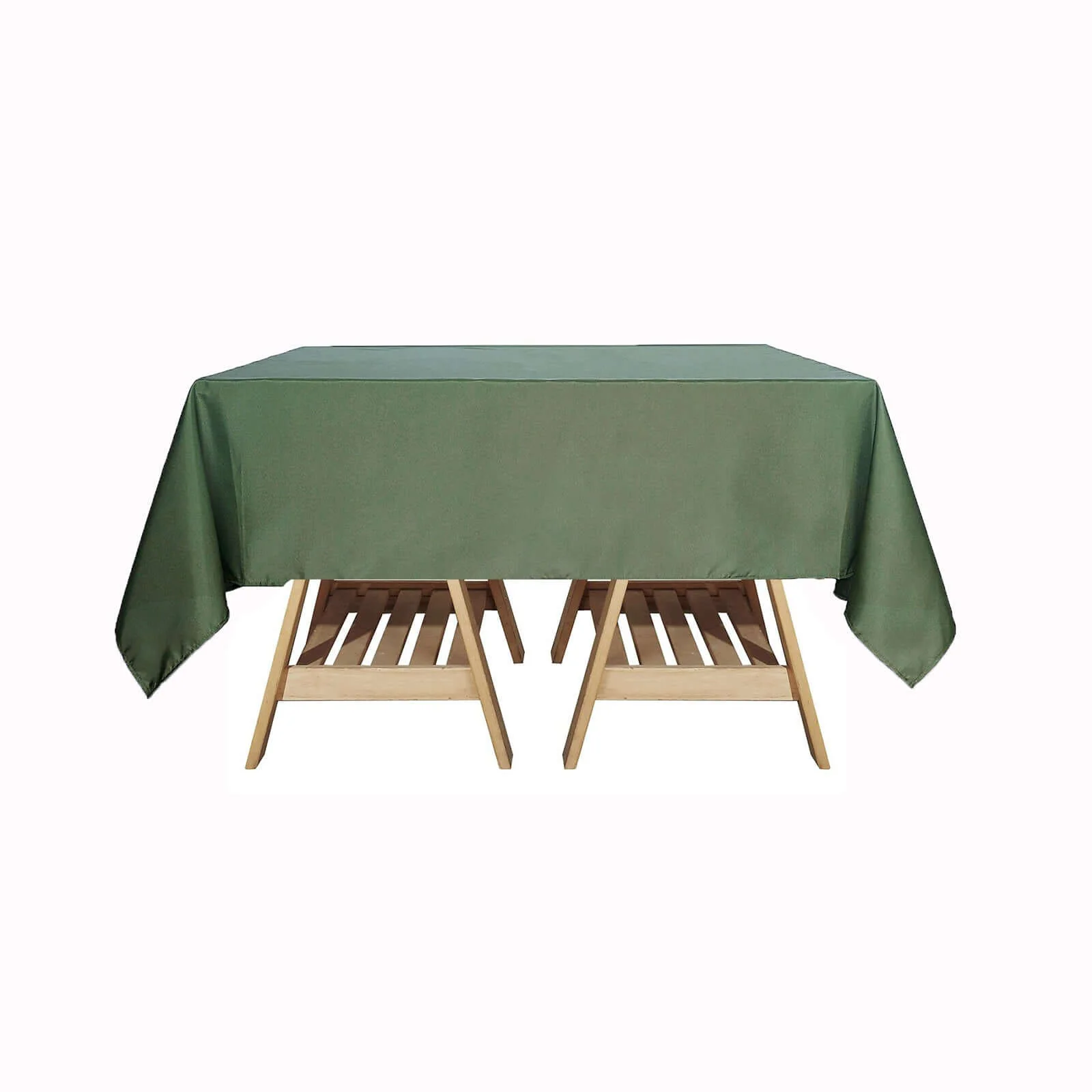 Polyester Square Tablecloth 70"x70" Olive Green - Wrinkle-Resistant Table Cover - Image 6