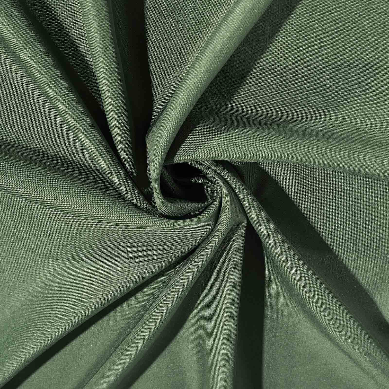 Polyester Square Tablecloth 70"x70" Olive Green - Wrinkle-Resistant Table Cover - Image 8