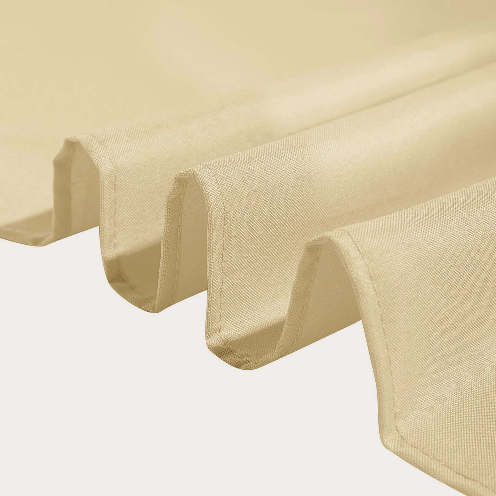 Polyester Square Tablecloth 90"x90" Champagne - Wrinkle-Resistant & Durable Table Cover - Image 8