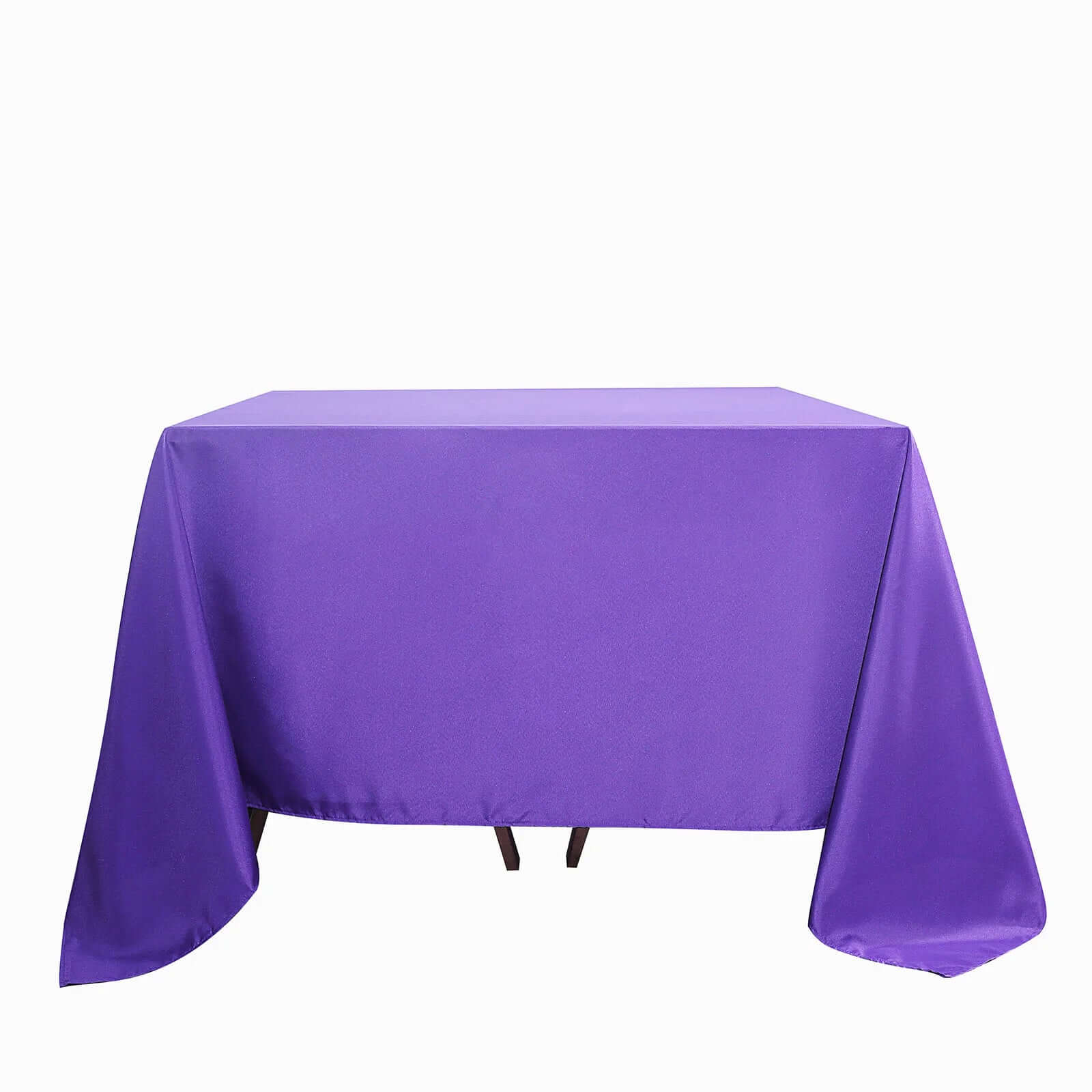 Polyester Square Tablecloth 90"x90" Purple - Wrinkle-Resistant & Durable Table Cover - Image 6