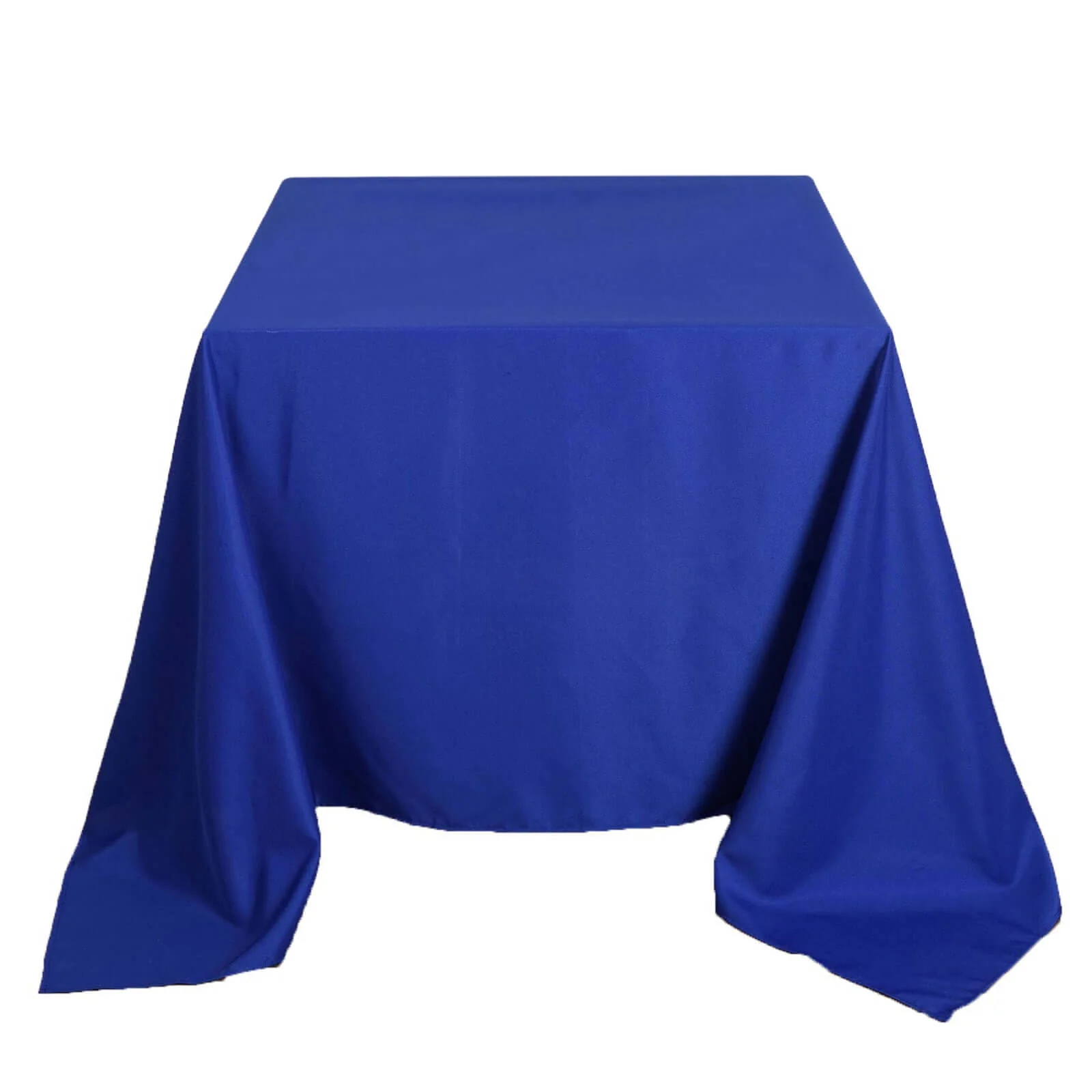 Polyester Square Tablecloth 90"x90" Royal Blue - Wrinkle-Resistant & Durable Table Cover - Image 7