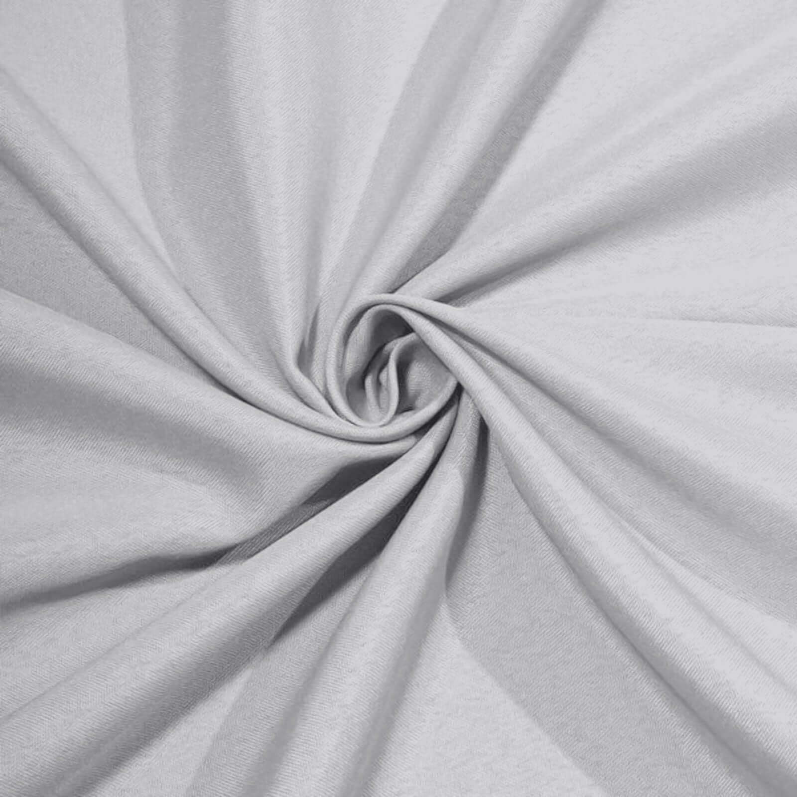 Polyester Square Tablecloth 90"x90" Silver - Wrinkle-Resistant & Durable Table Cover - Image 8