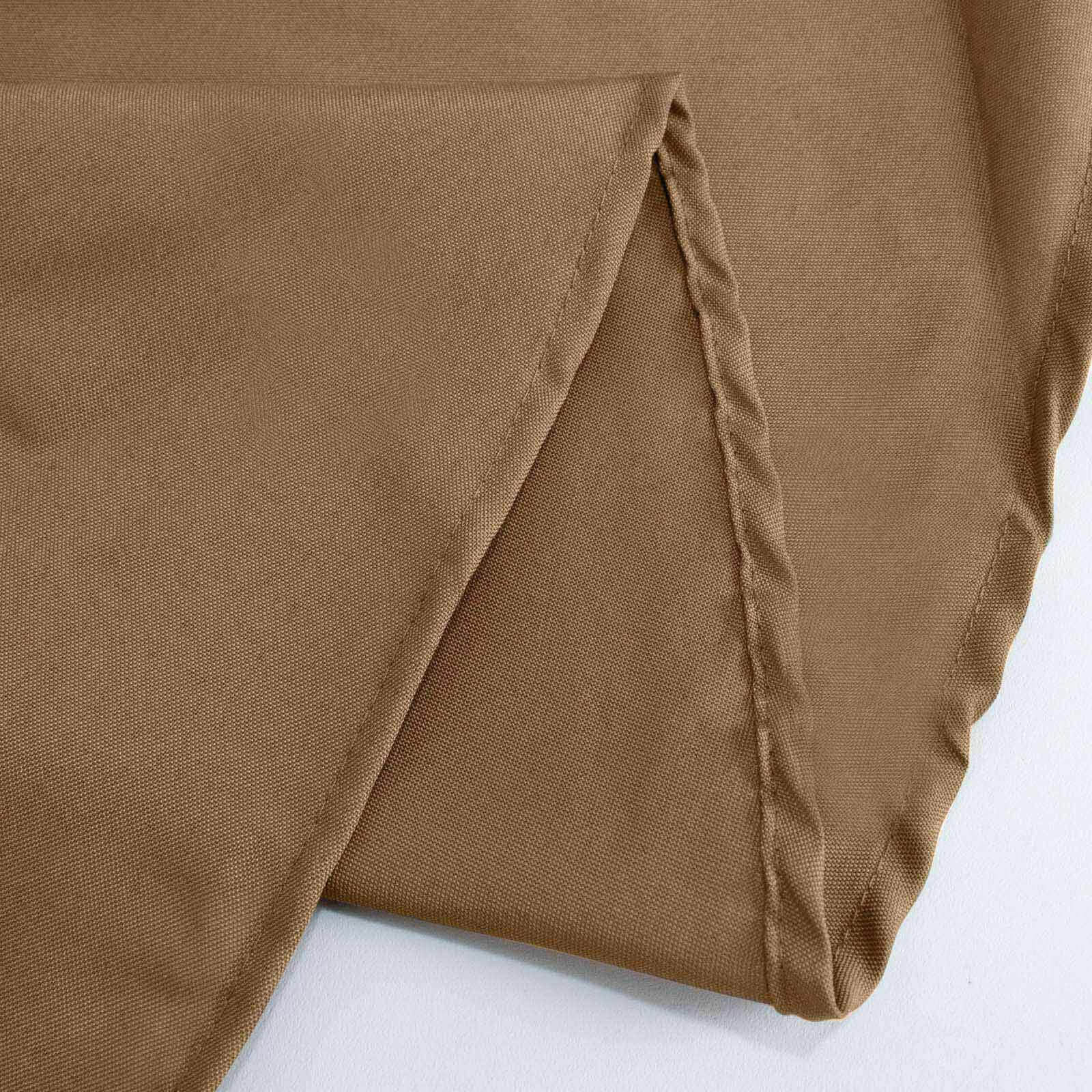 Polyester Square Tablecloth 90"x90" Taupe - Wrinkle-Resistant & Durable Table Cover - Image 11