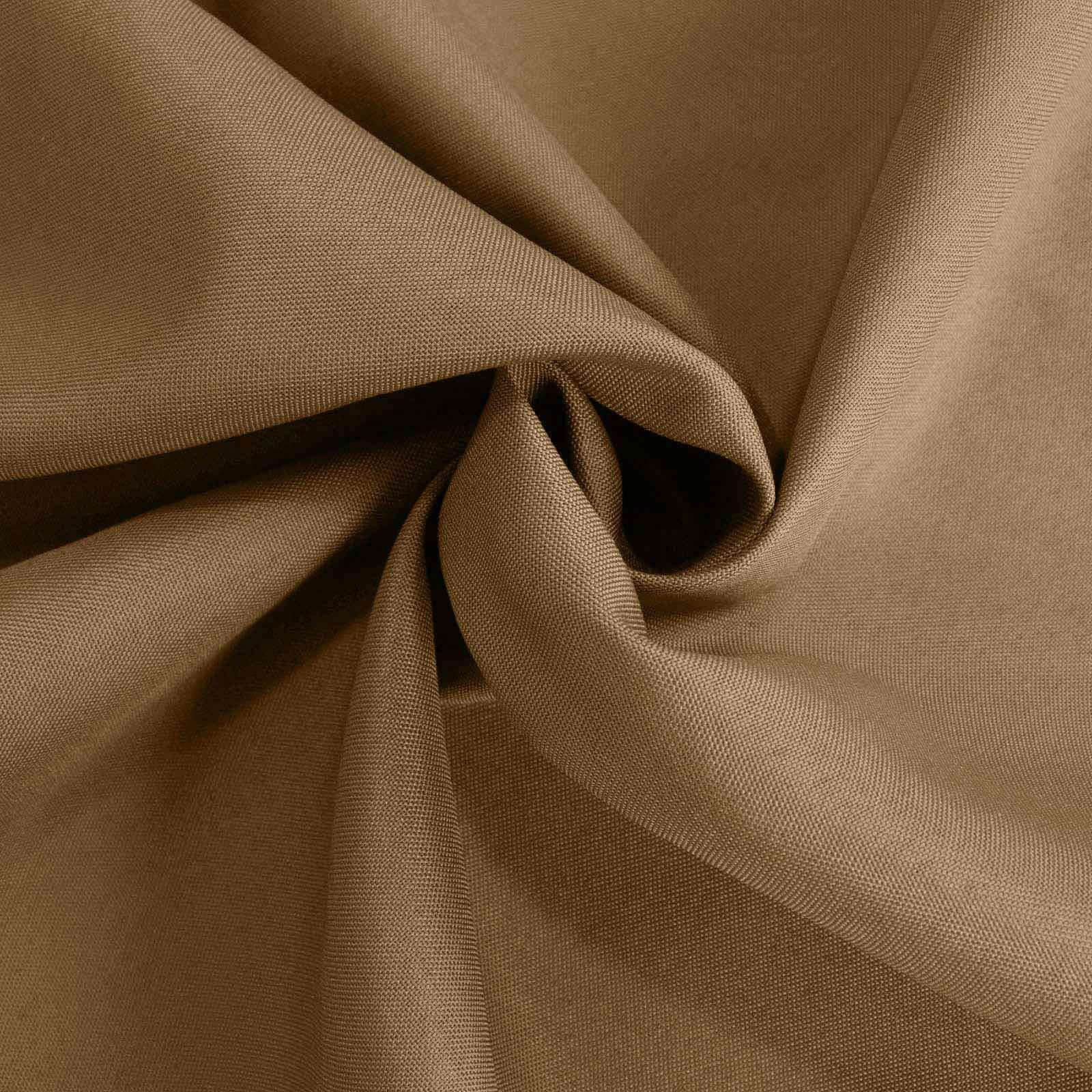 Polyester Square Tablecloth 90"x90" Taupe - Wrinkle-Resistant & Durable Table Cover - Image 12