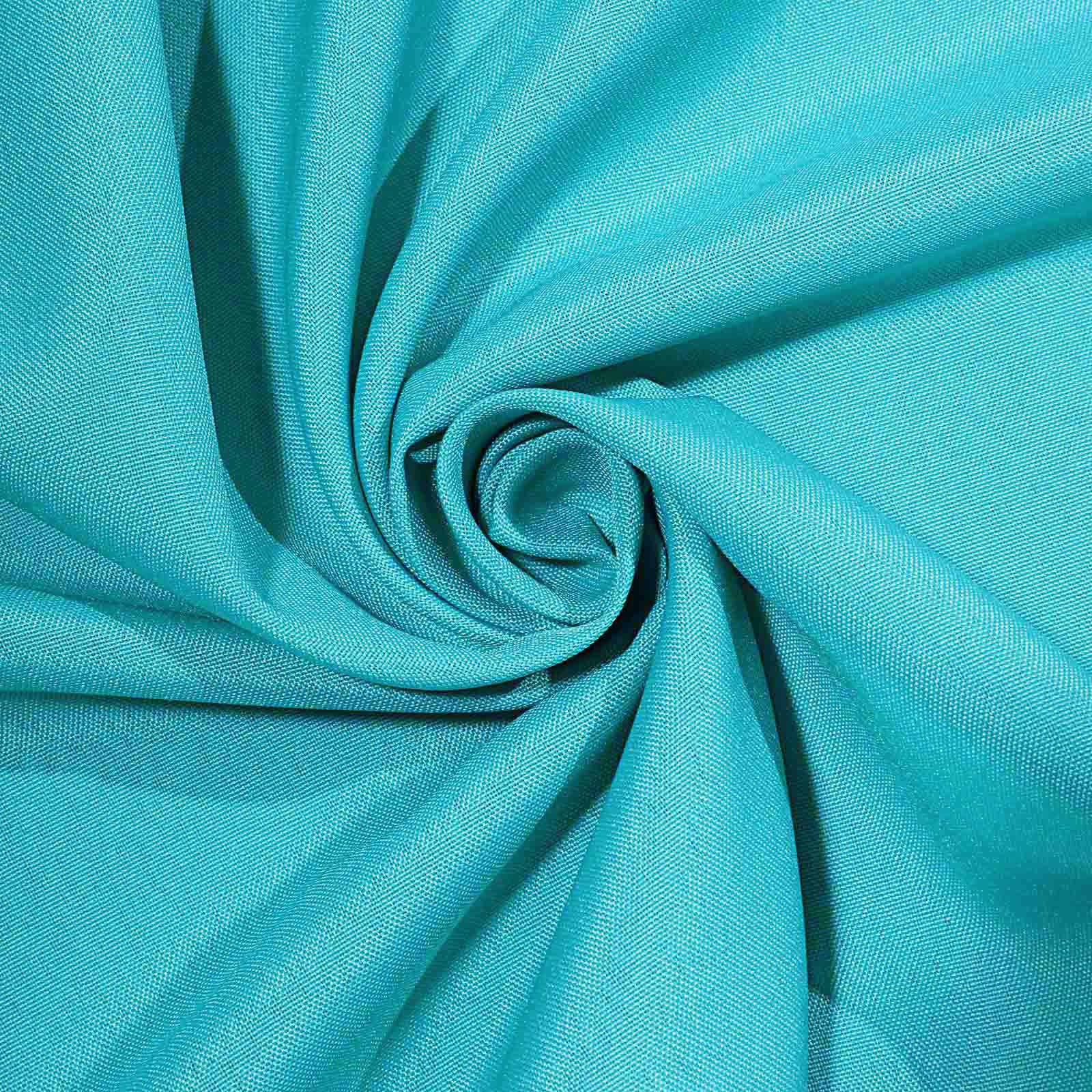 Polyester Square Tablecloth 90"x90" Turquoise - Wrinkle-Resistant & Durable Table Cover - Image 7