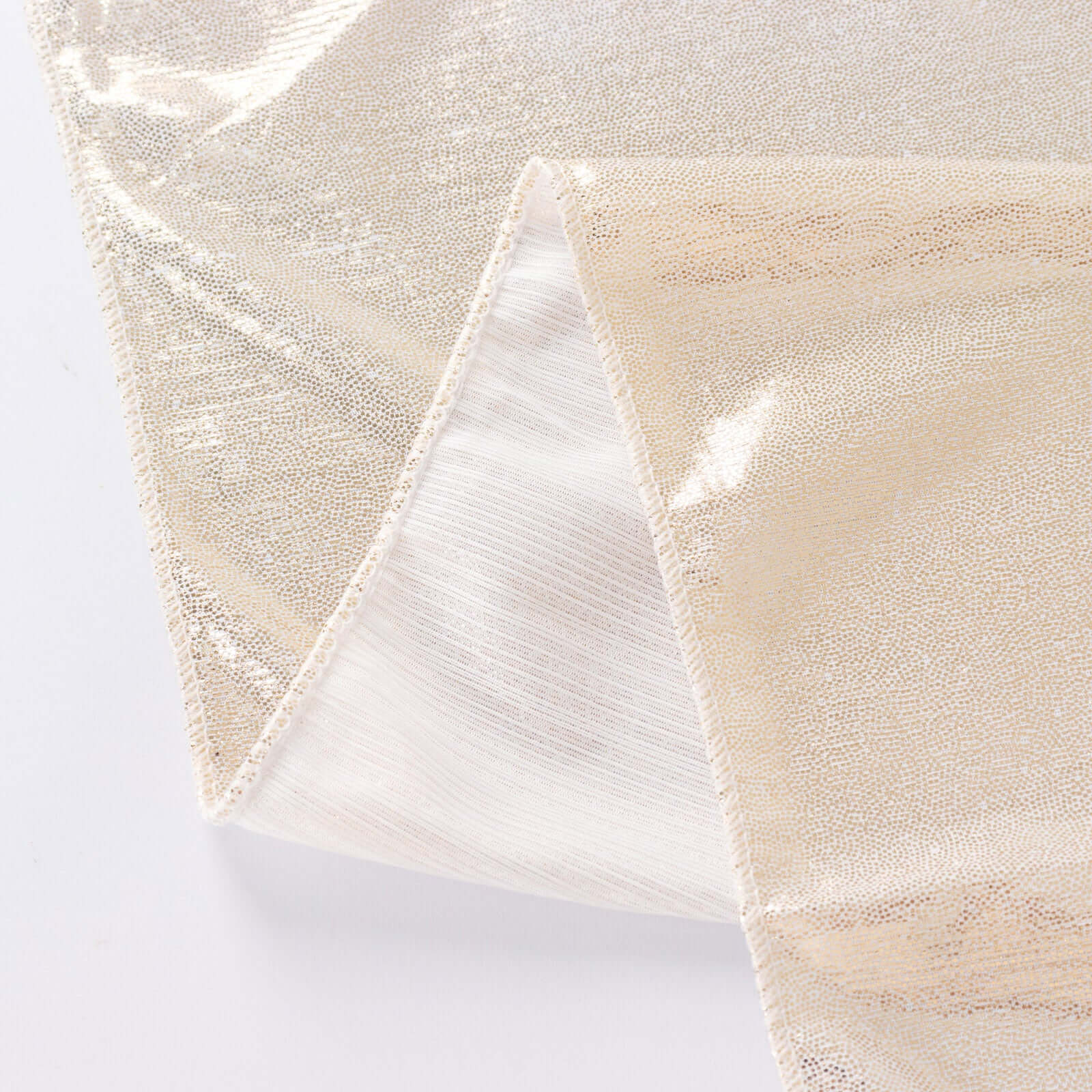 Polyester Table Overlay 72"x72" Beige - Shimmer Sequin Dots Wrinkle-Free Table Topper - Image 7