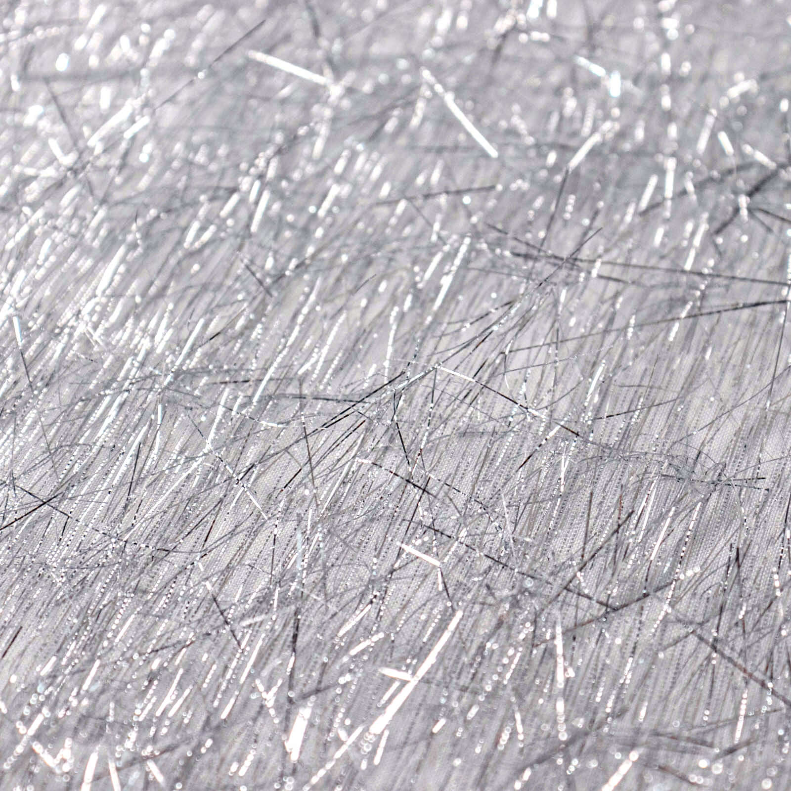Polyester Table Overlay 72"x72" Silver - Metallic Fringe Shag Tinsel Table Topper - Image 9