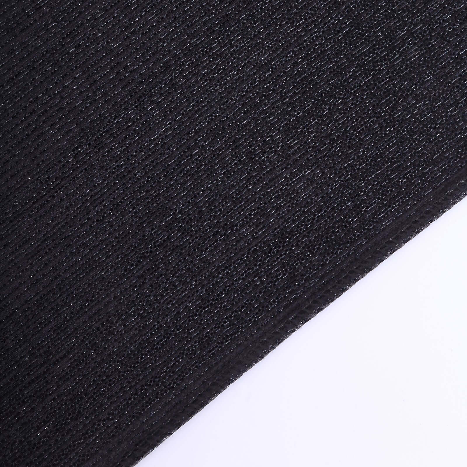 Polyester Table Runner 12"x108" Black with Shimmer Sequin Dots Design - Wrinkle-Free Finish - Image 3