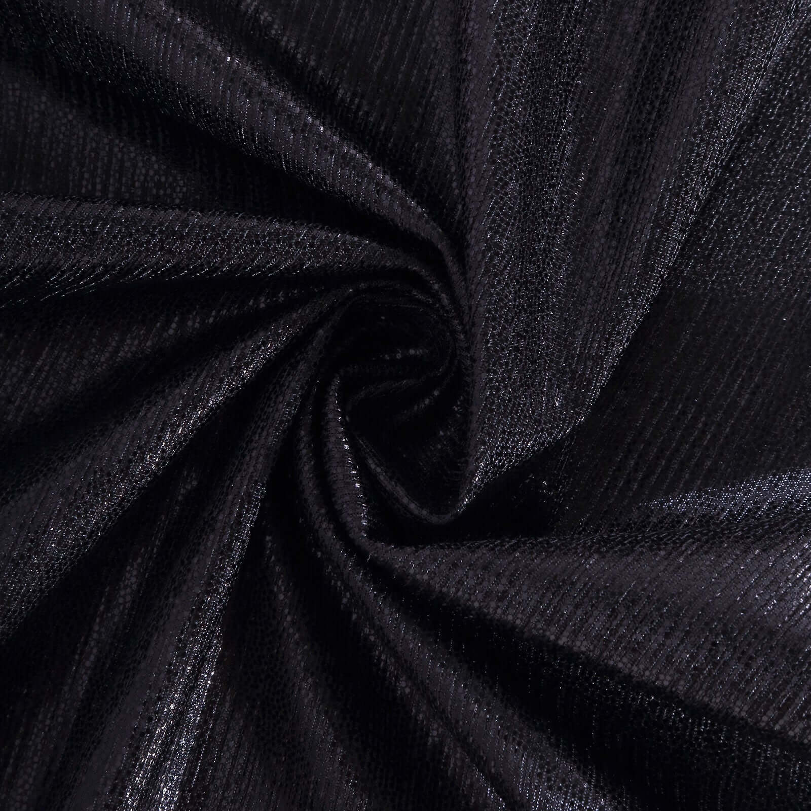 Polyester Table Runner 12"x108" Black with Shimmer Sequin Dots Design - Wrinkle-Free Finish - Image 8